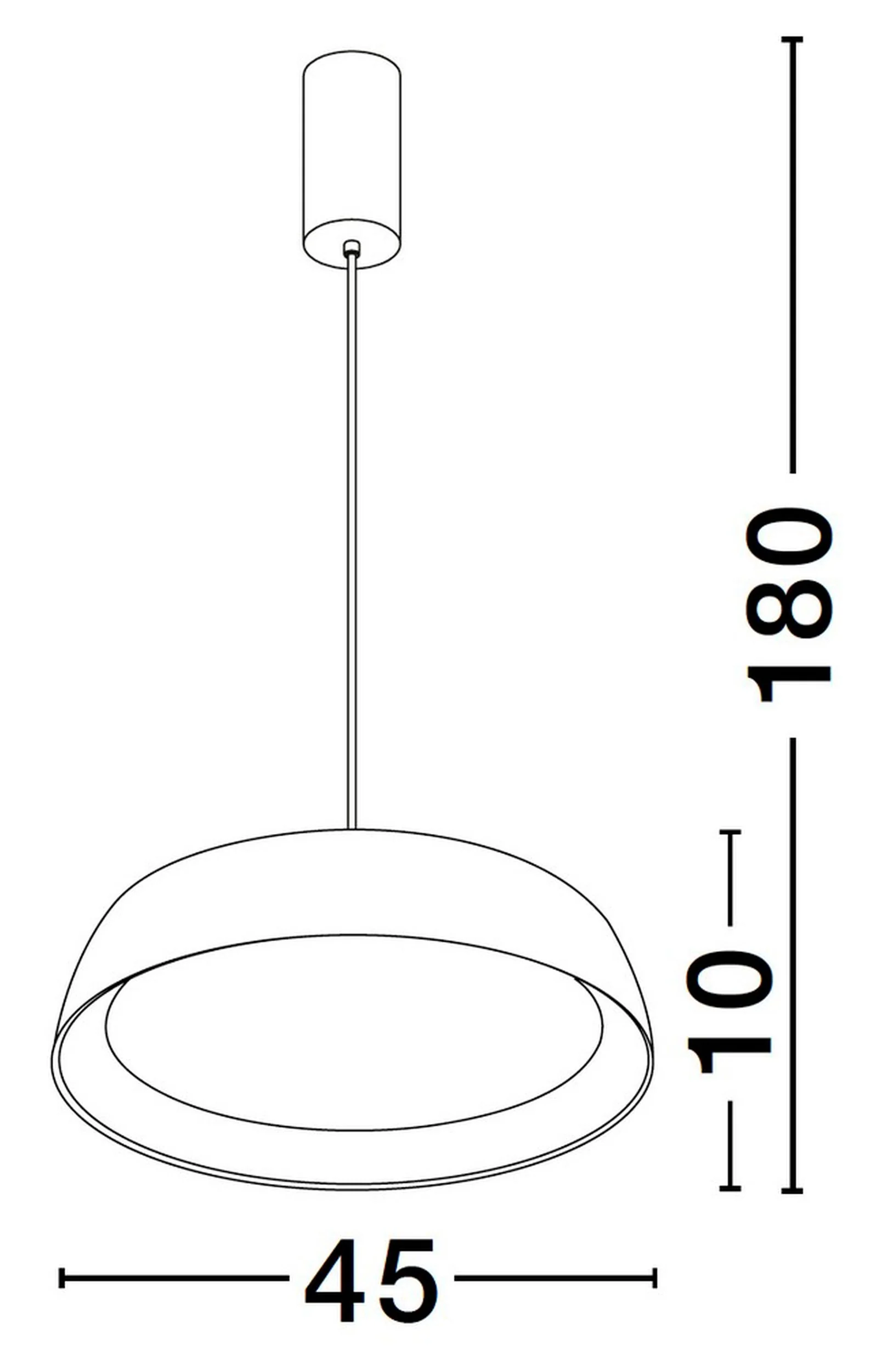 Lampa wisząca Kessov LED brązowo-czarna - Image 6