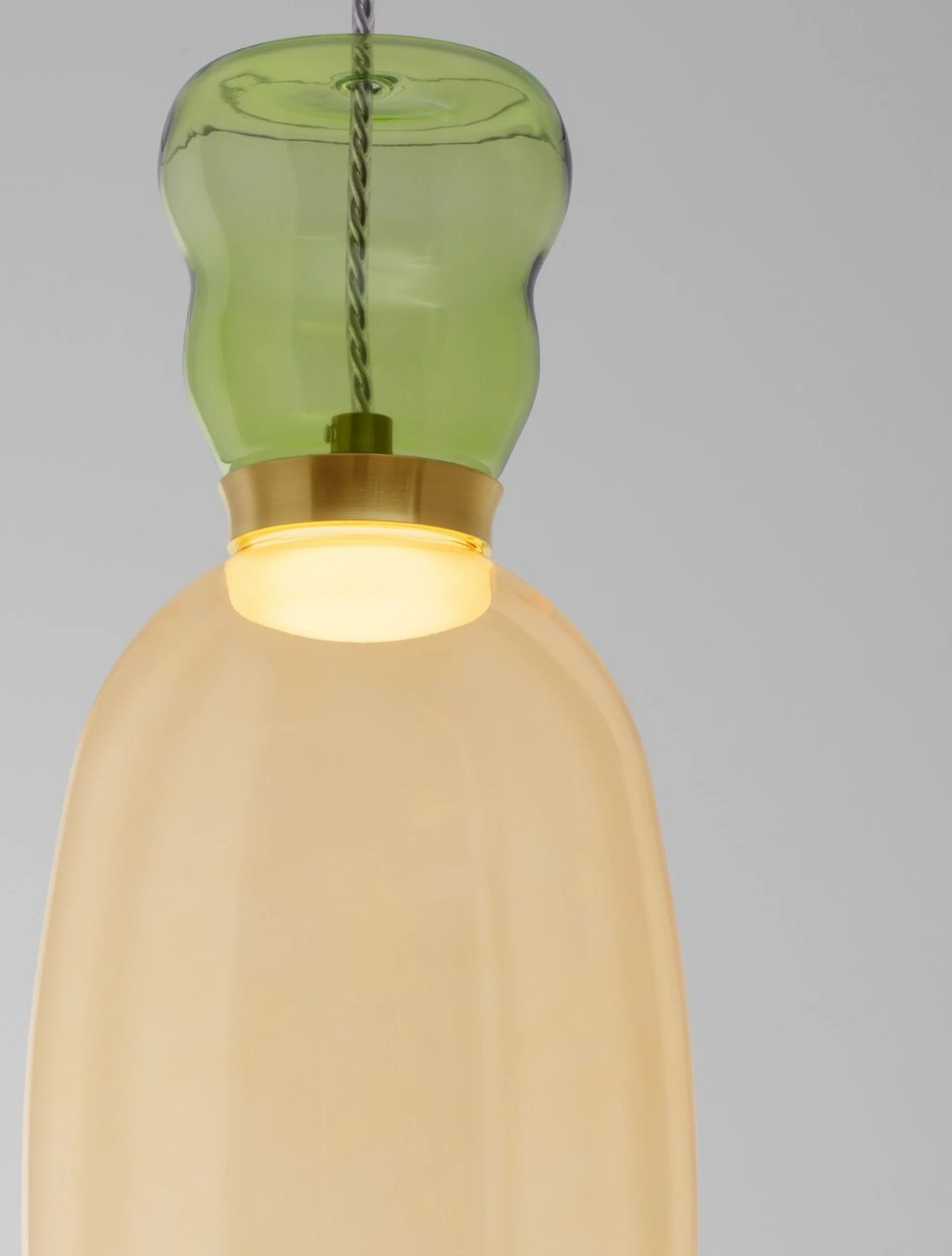 Lampa wisząca Kiands LED x1 zielono-złota - Image 6