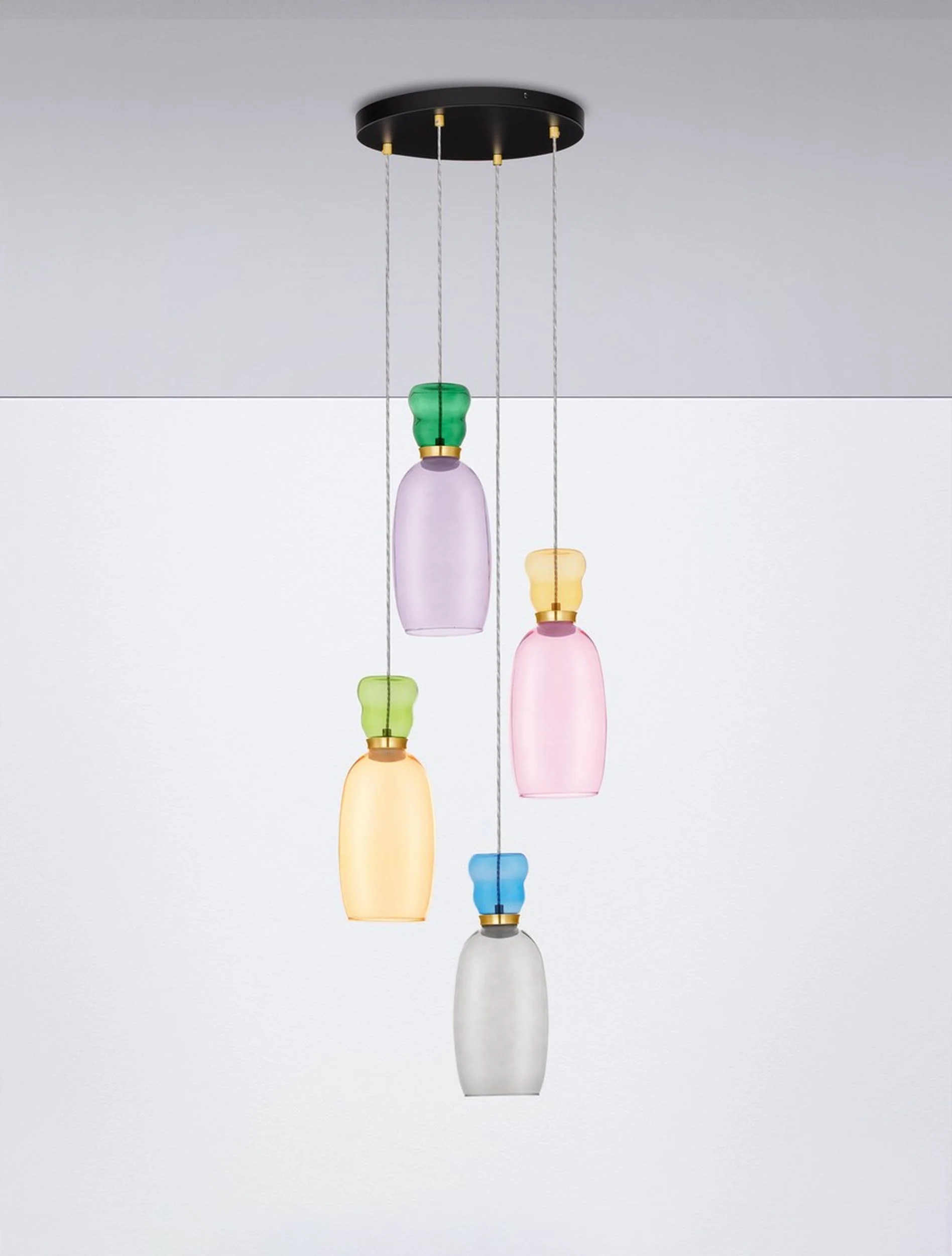 Lampa wisząca Kiands LED x4 wielokolorowa - Image 2