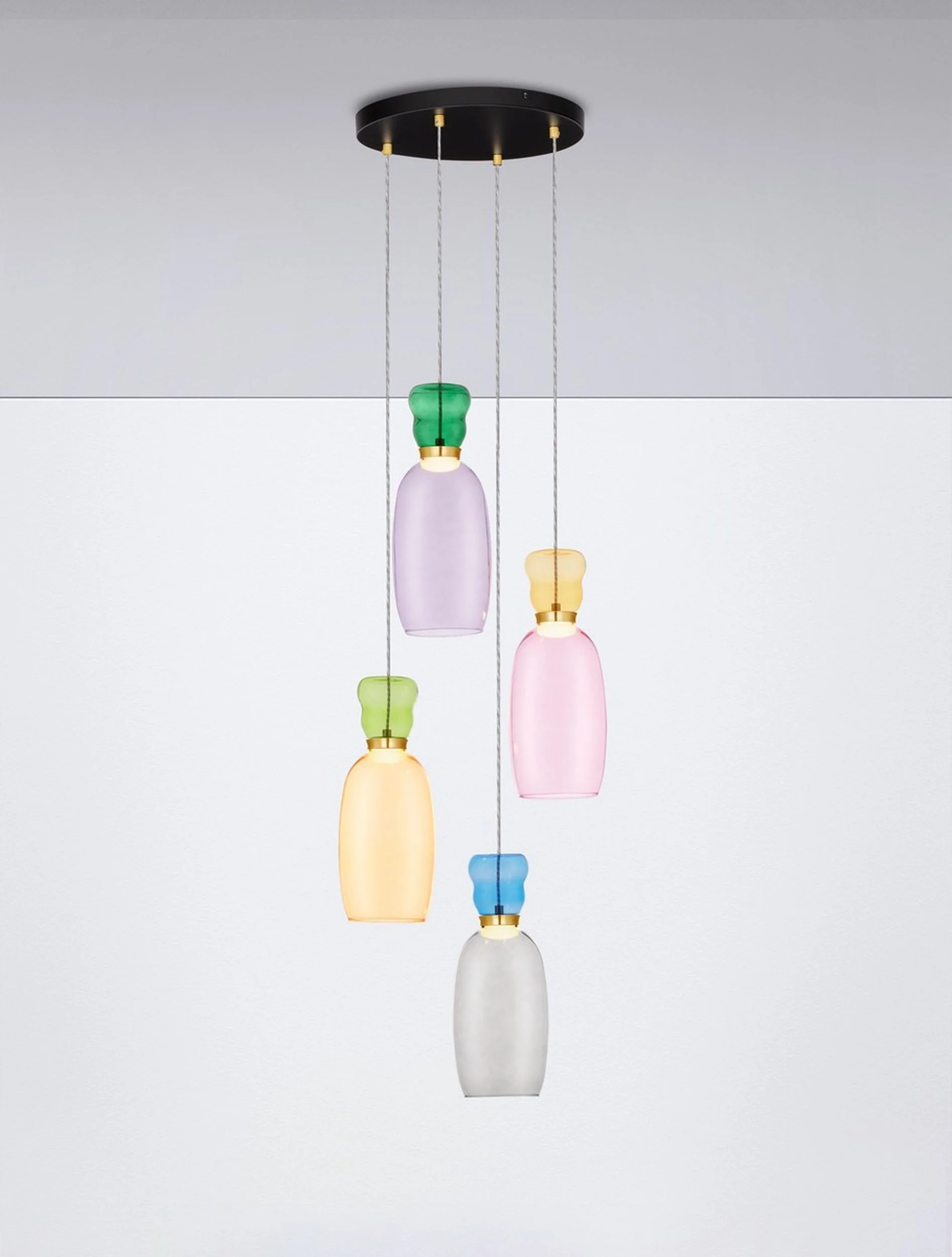 Lampa wisząca Kiands LED x4 wielokolorowa - Image 3