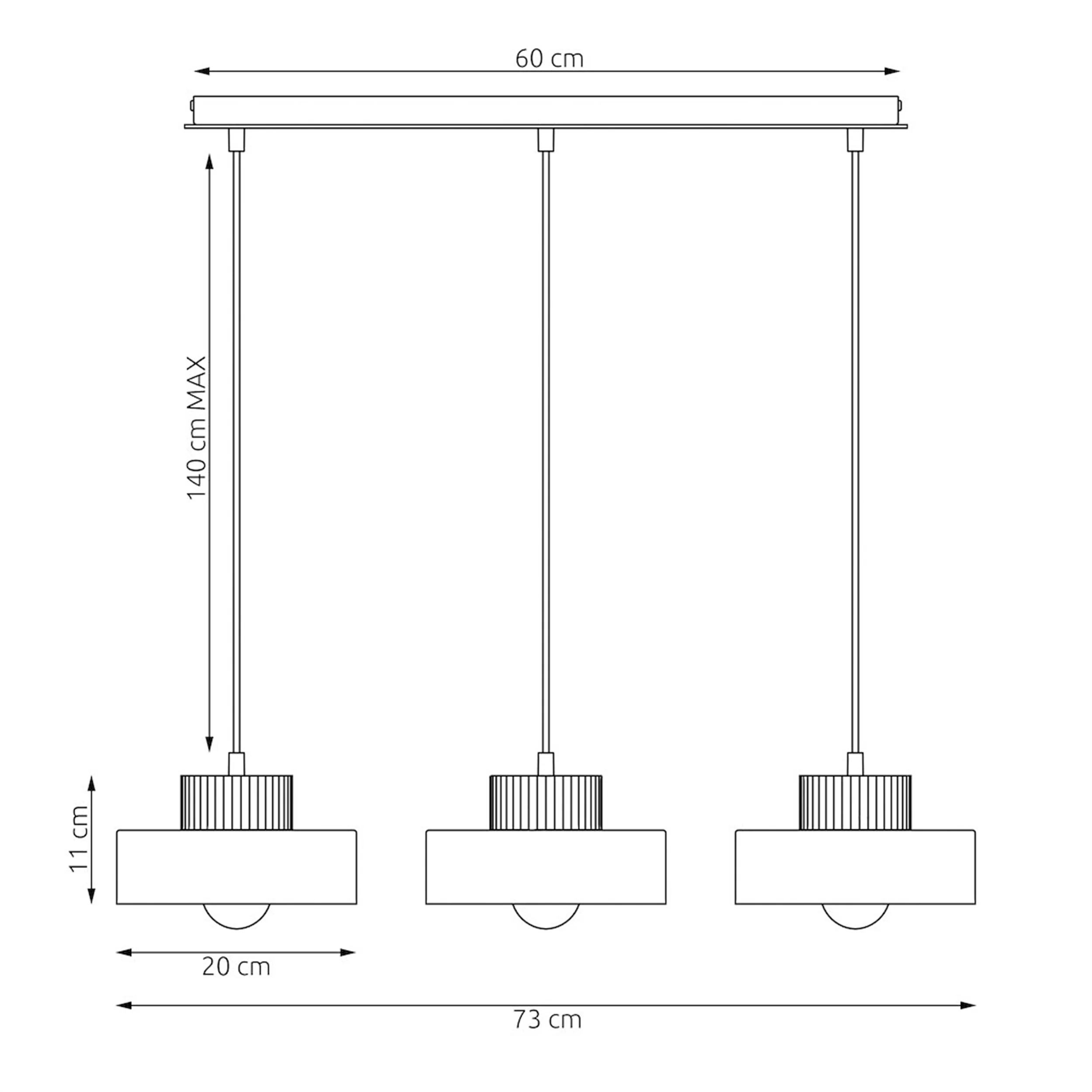 Lampa wisząca Kivi x3 mokka - Image 5
