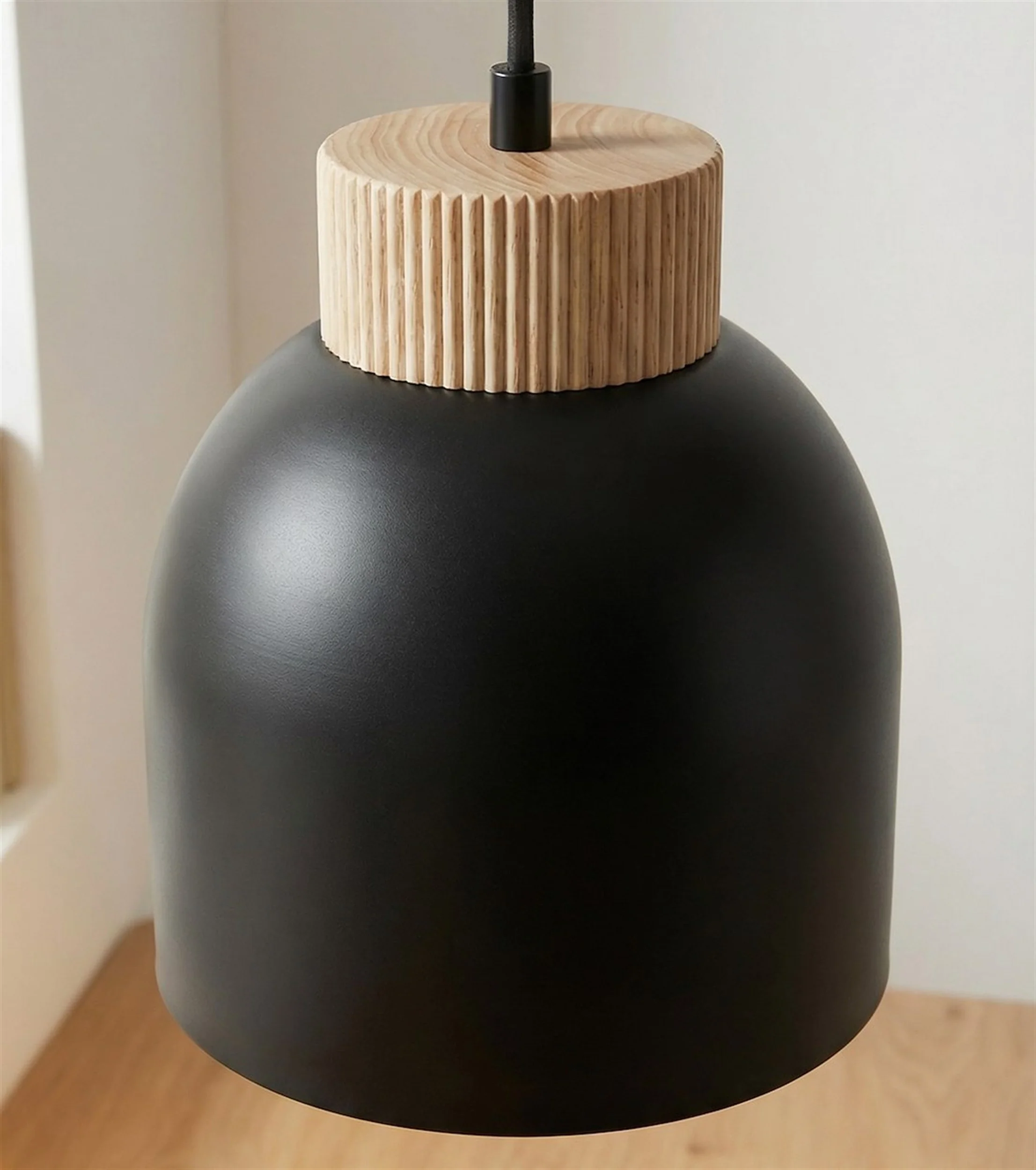 Lampa wisząca Kru x1 czarna - Image 4