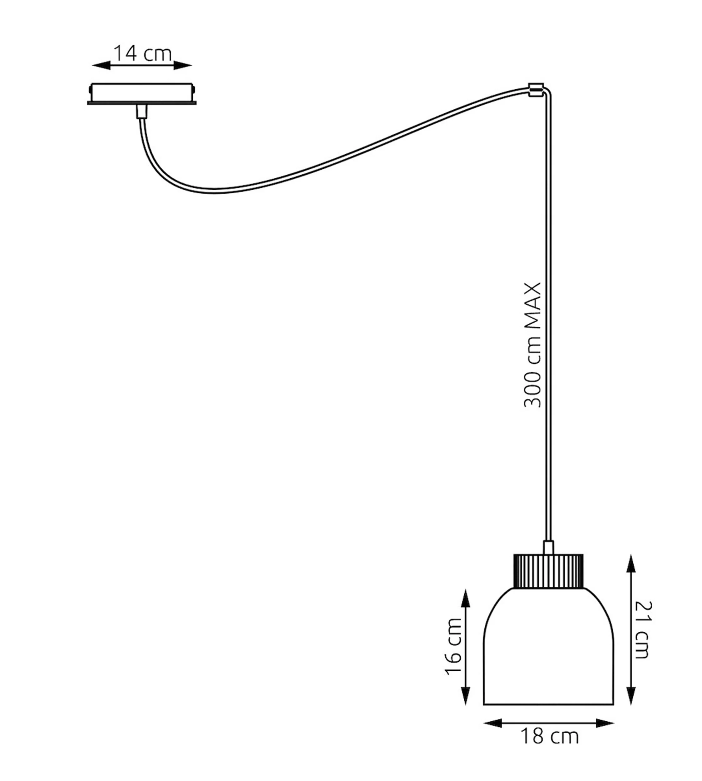 Lampa wisząca Kru x1 czarna - Image 6