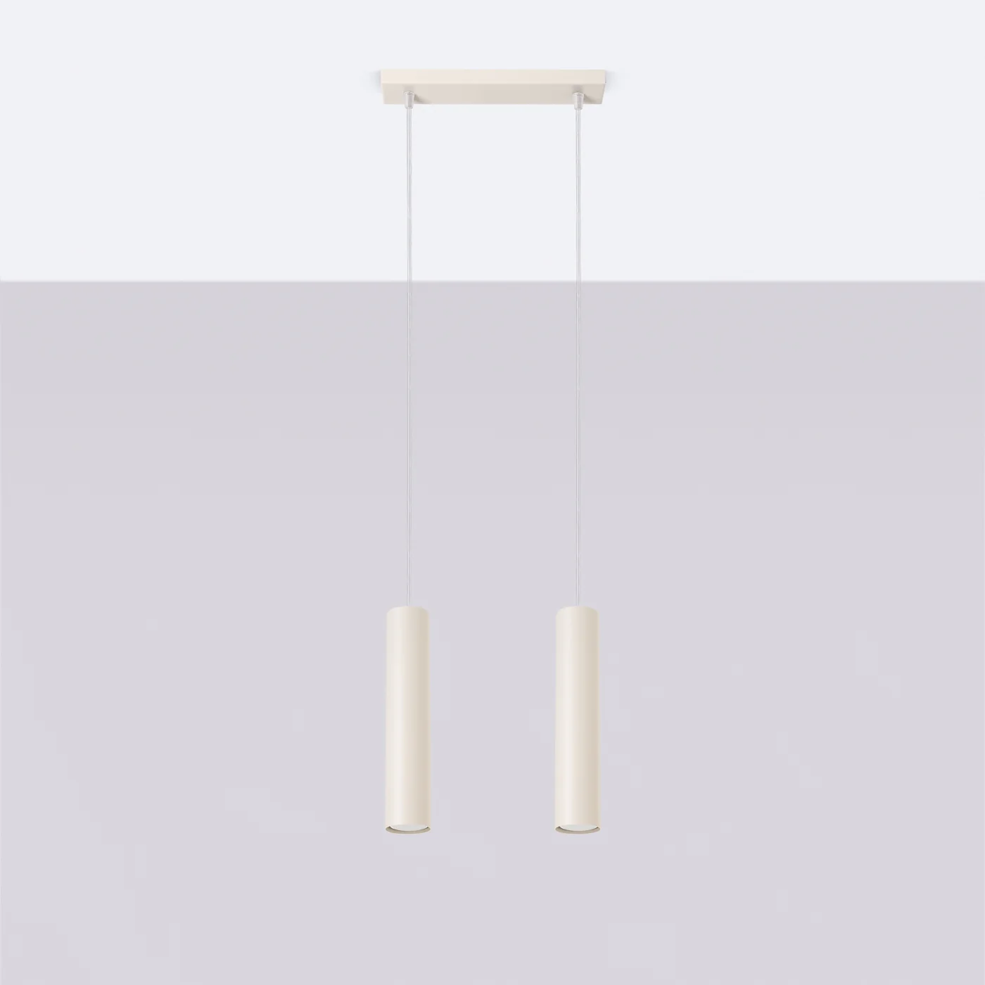 Lampa wisząca Lagos 2 beżowa - Image 3