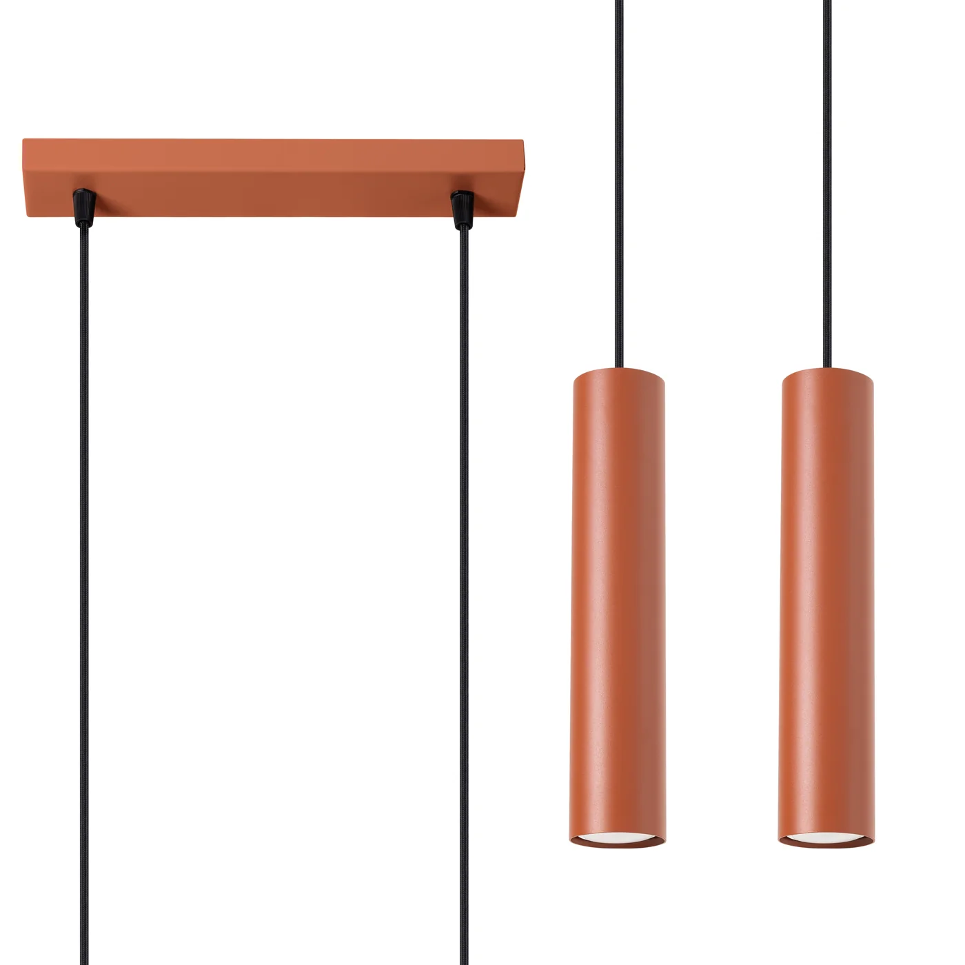 Lampa wisząca Lagos 2 ochra czerwona - Image 2