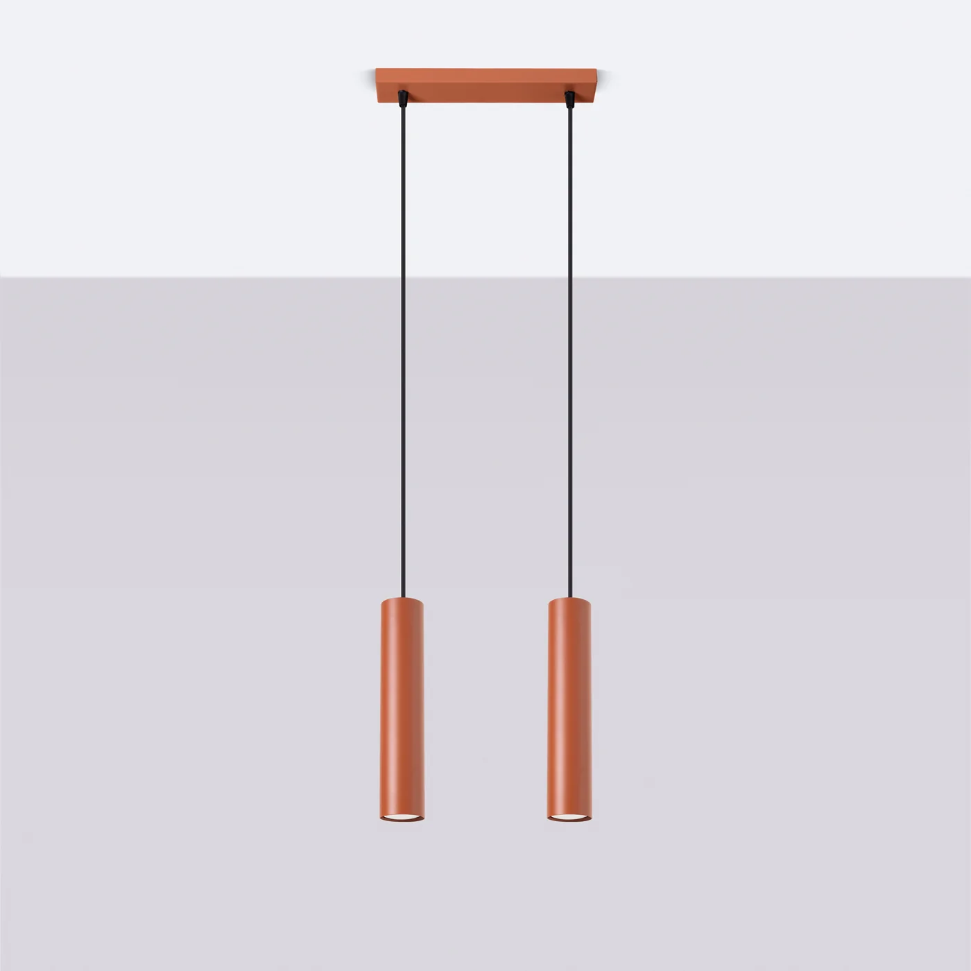 Lampa wisząca Lagos 2 ochra czerwona - Image 3
