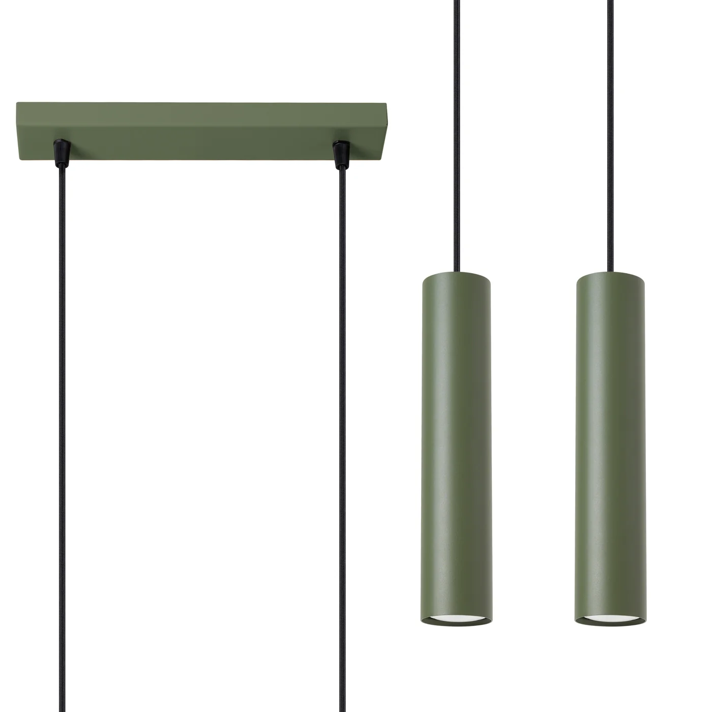 Lampa wisząca Lagos 2 zielona oliwka - Image 2
