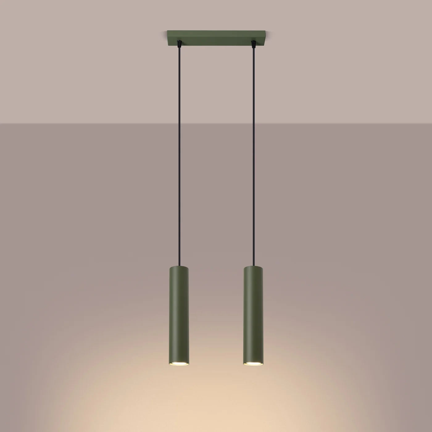Lampa wisząca Lagos 2 zielona oliwka - Image 4
