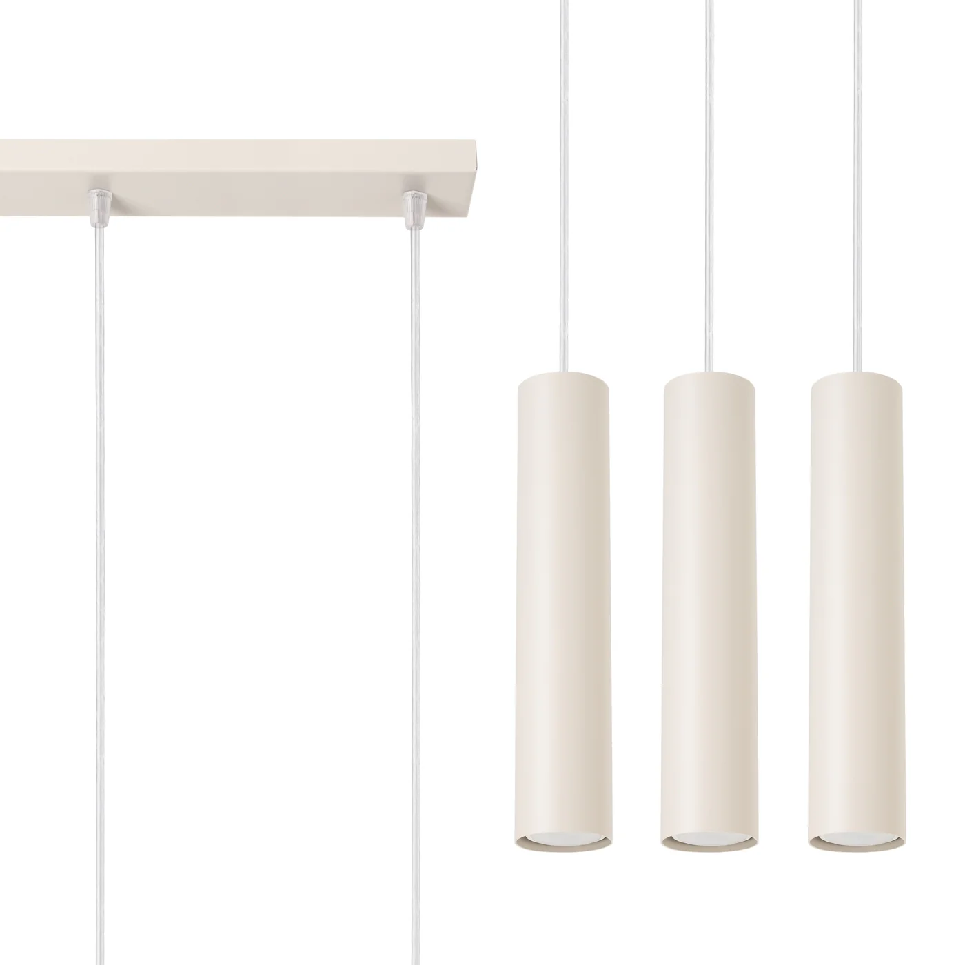Lampa wisząca Lagos 3L beżowa - Image 2