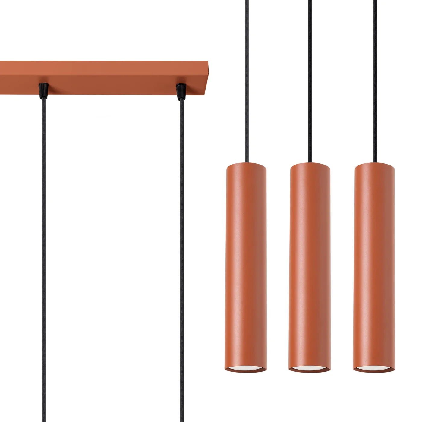 Lampa wisząca Lagos 3L ochra czerwona - Image 2