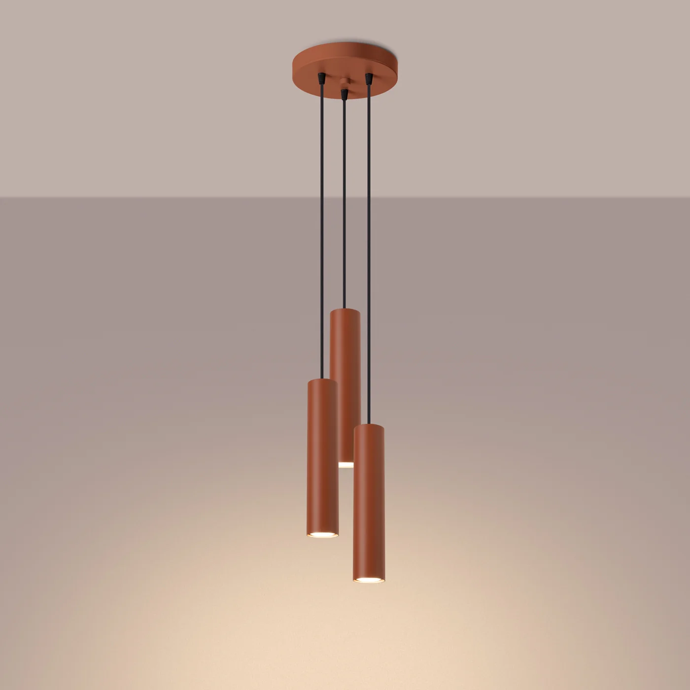 Lampa wisząca Lagos 3P ochra czerwona - Image 7