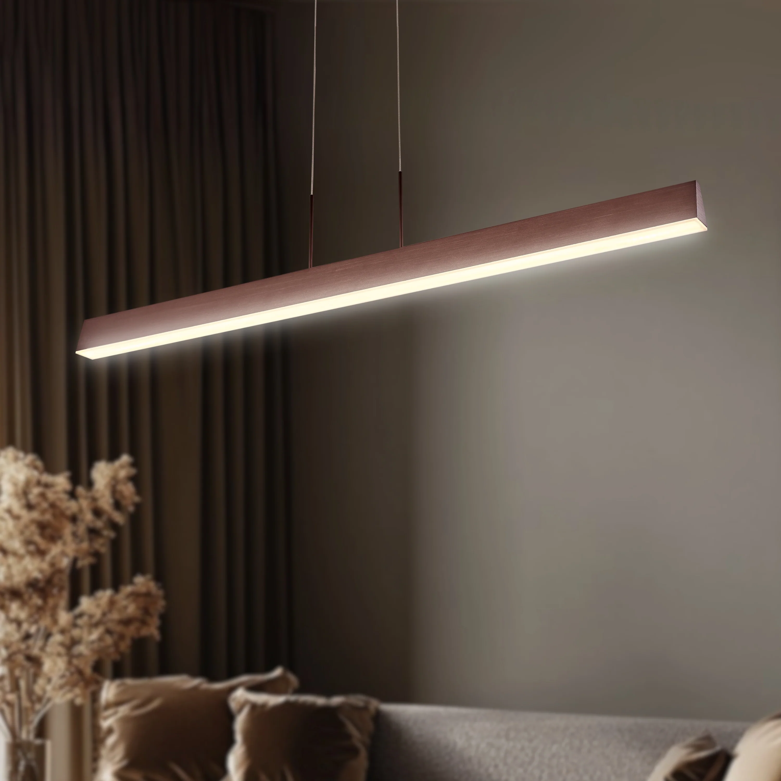 Lampa wisząca LED Coconut 100x8 brązowa 4000K 28W - Image 4