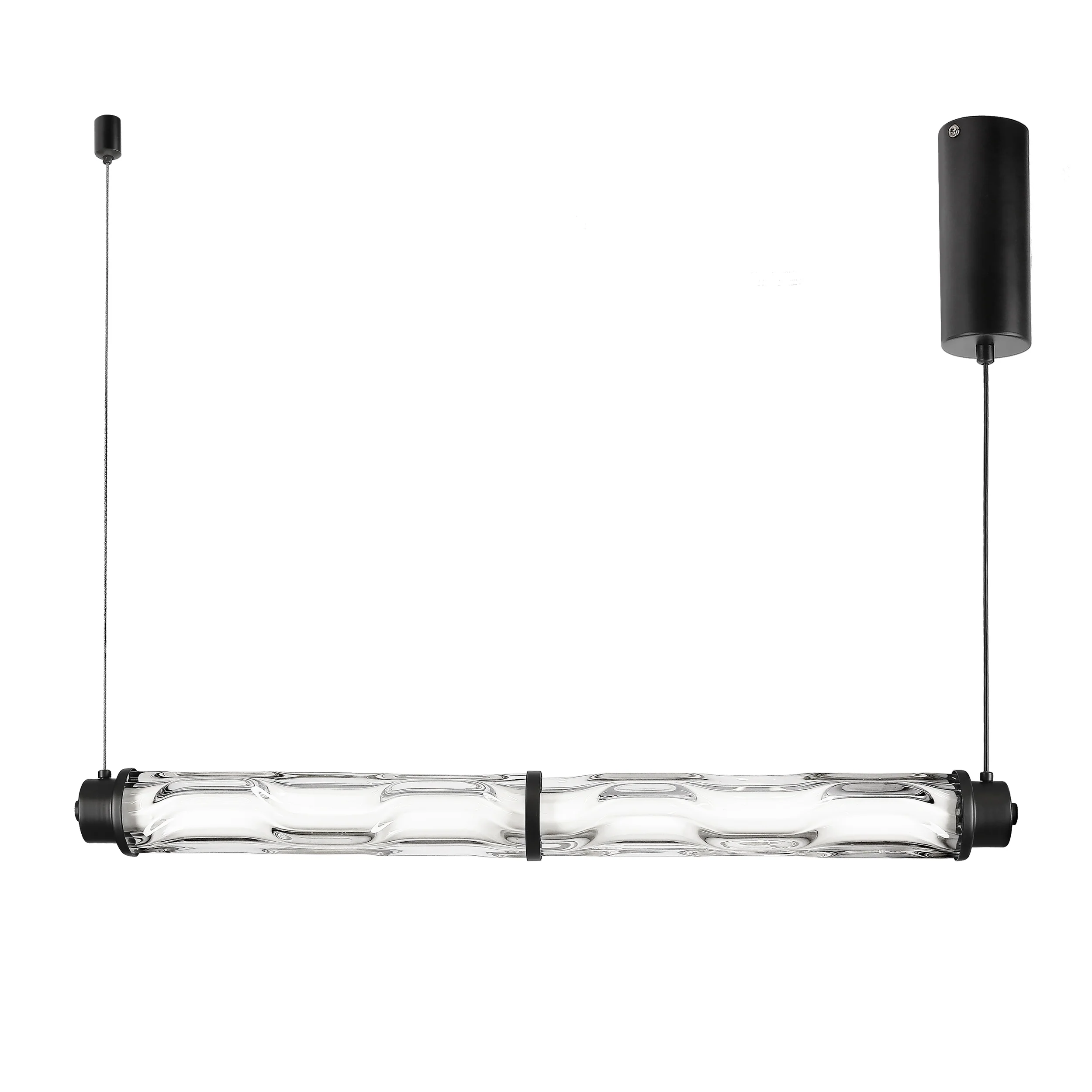 Lampa wisząca LED Corte czarna matowa 3000K 18W z bezbarwnym kloszem