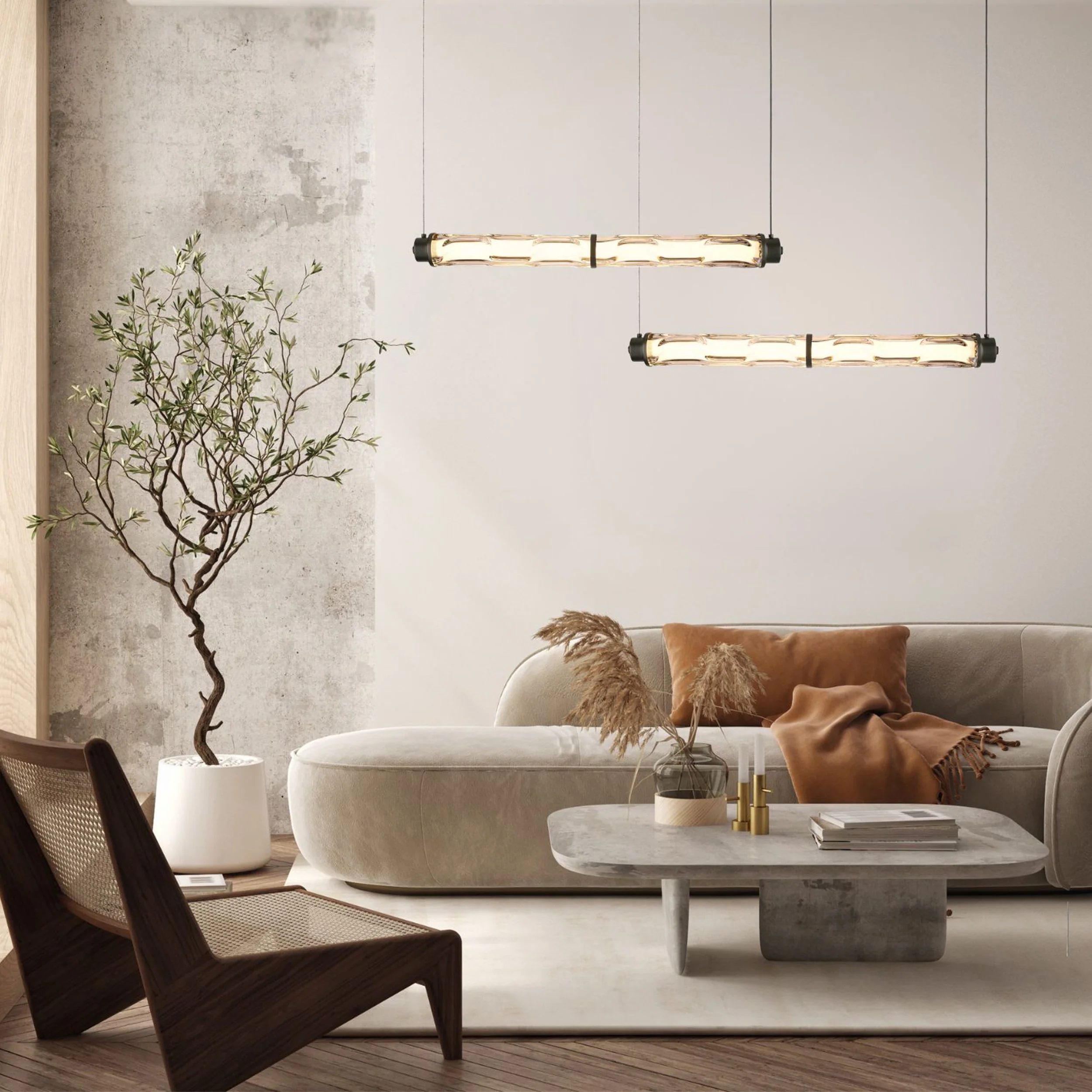 Lampa wisząca LED Corte czarna matowa 3000K 18W z bezbarwnym kloszem - Image 3