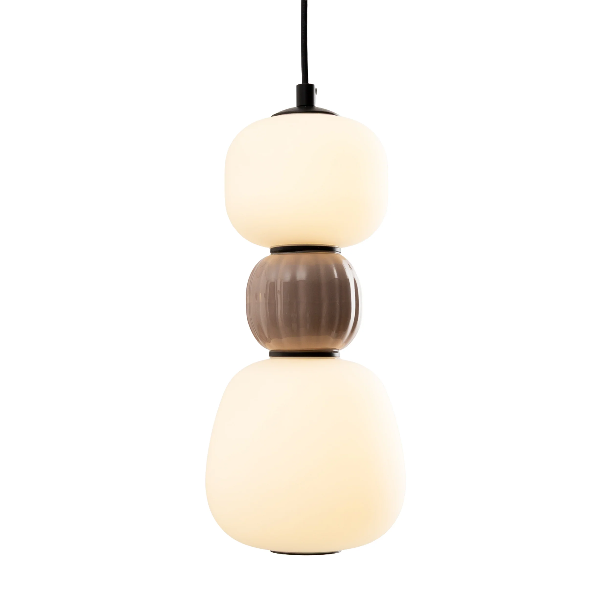 Lampa Wisząca LED Modern x2 brązowa - Image 2