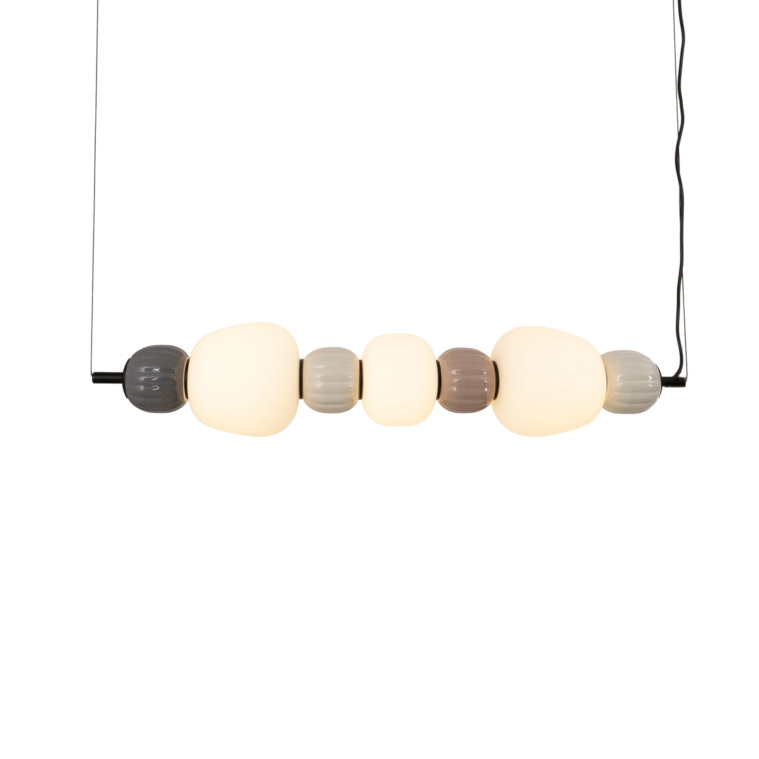 Lampa Wisząca LED Modern x3 brązowa - Image 2