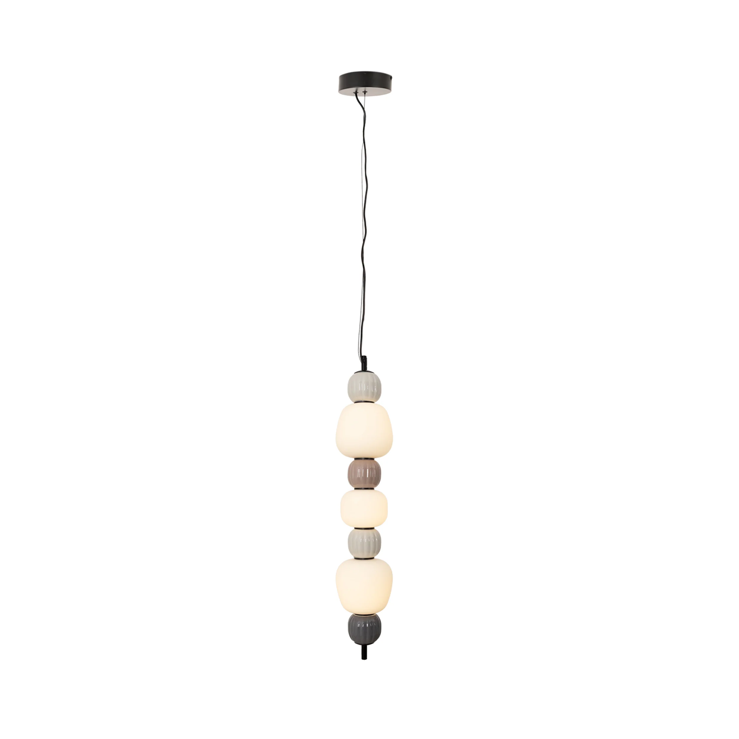 Lampa Wisząca LED Modern x3 brązowa - Image 3