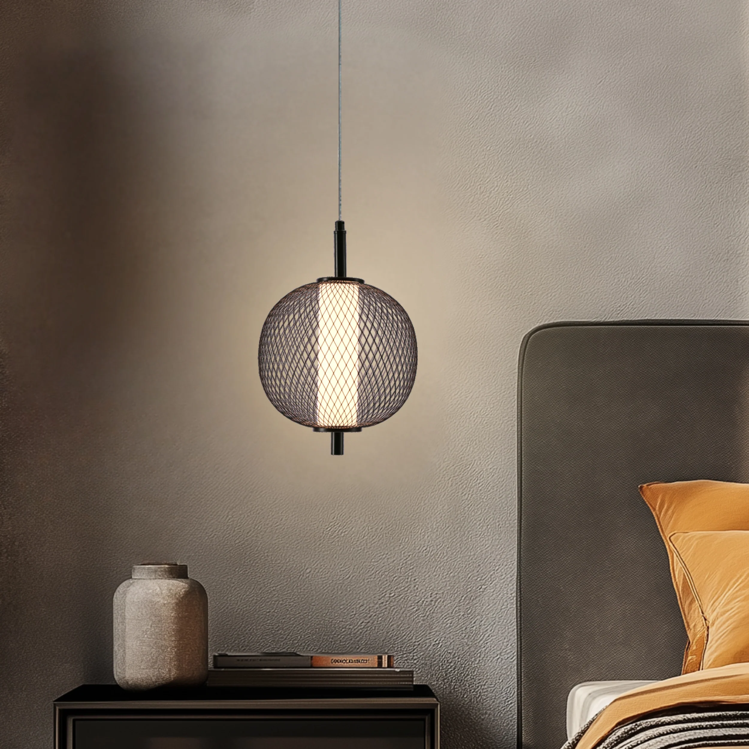 Lampa Wisząca LED Puma 20 cm czarna - Image 2