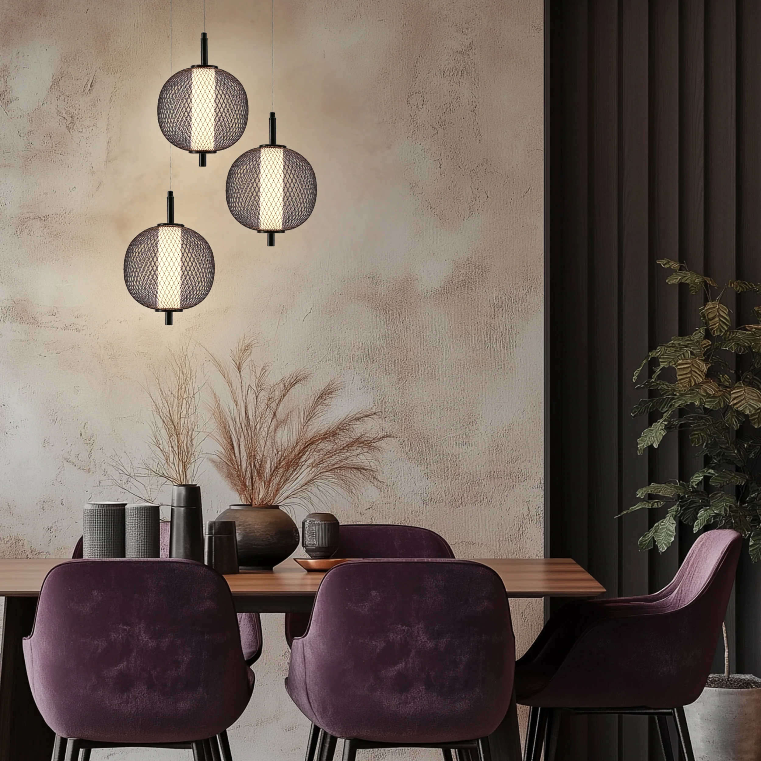 Lampa Wisząca LED Puma 20 cm czarna - Image 3