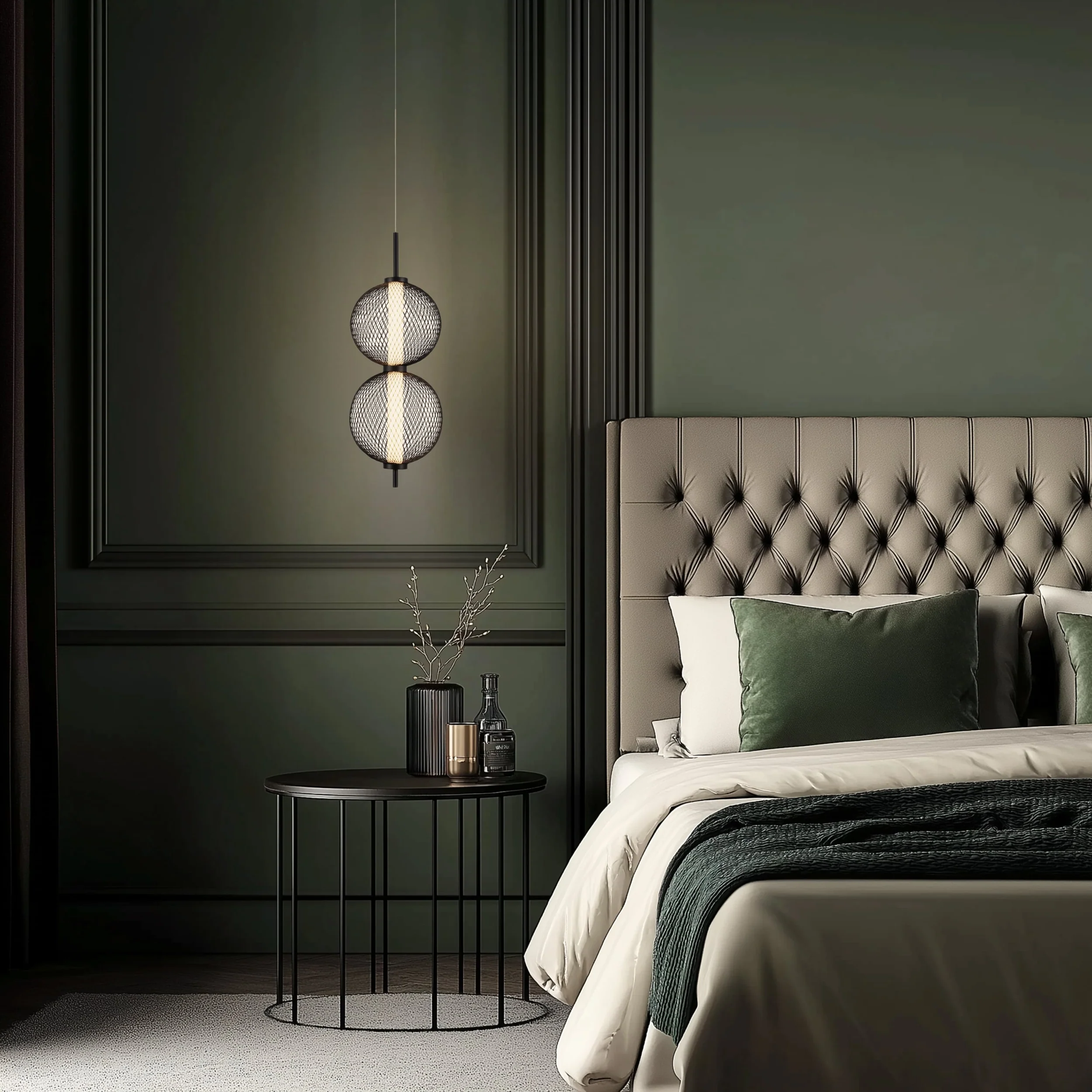 Lampa Wisząca LED Puma x2 14 cm czarna - Image 3