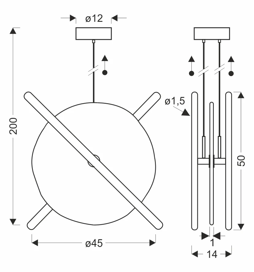 Lampa wisząca LED Relax mosiężna okrągła 3000K 15W z białym kloszem - Image 4