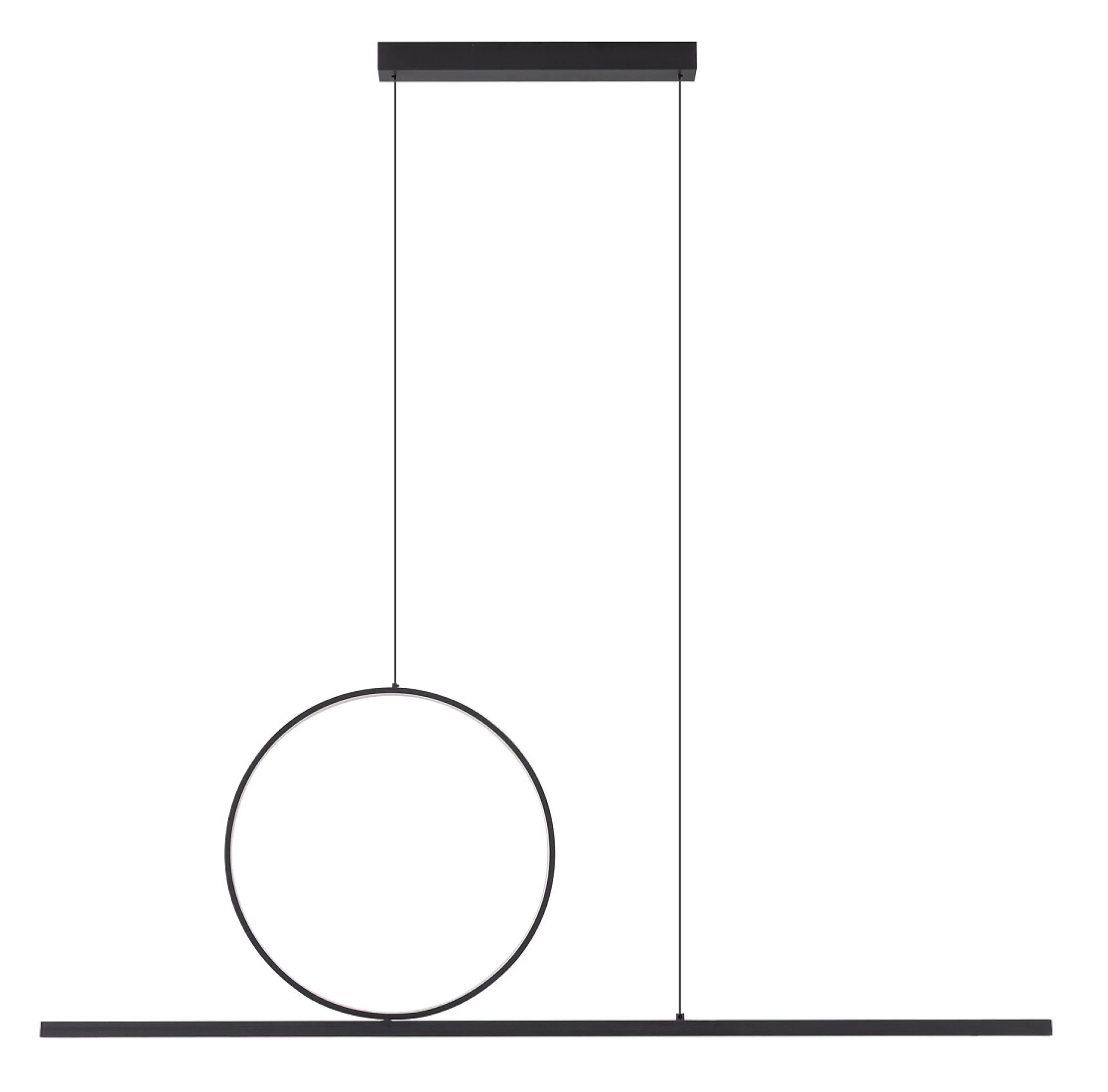 Lampa wisząca Lineo LED 115x140 cm czarna