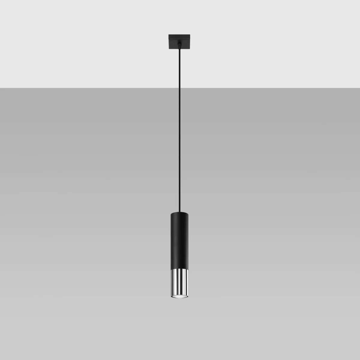 Lampa wisząca Loopez 1 czarny/chrom - Image 2