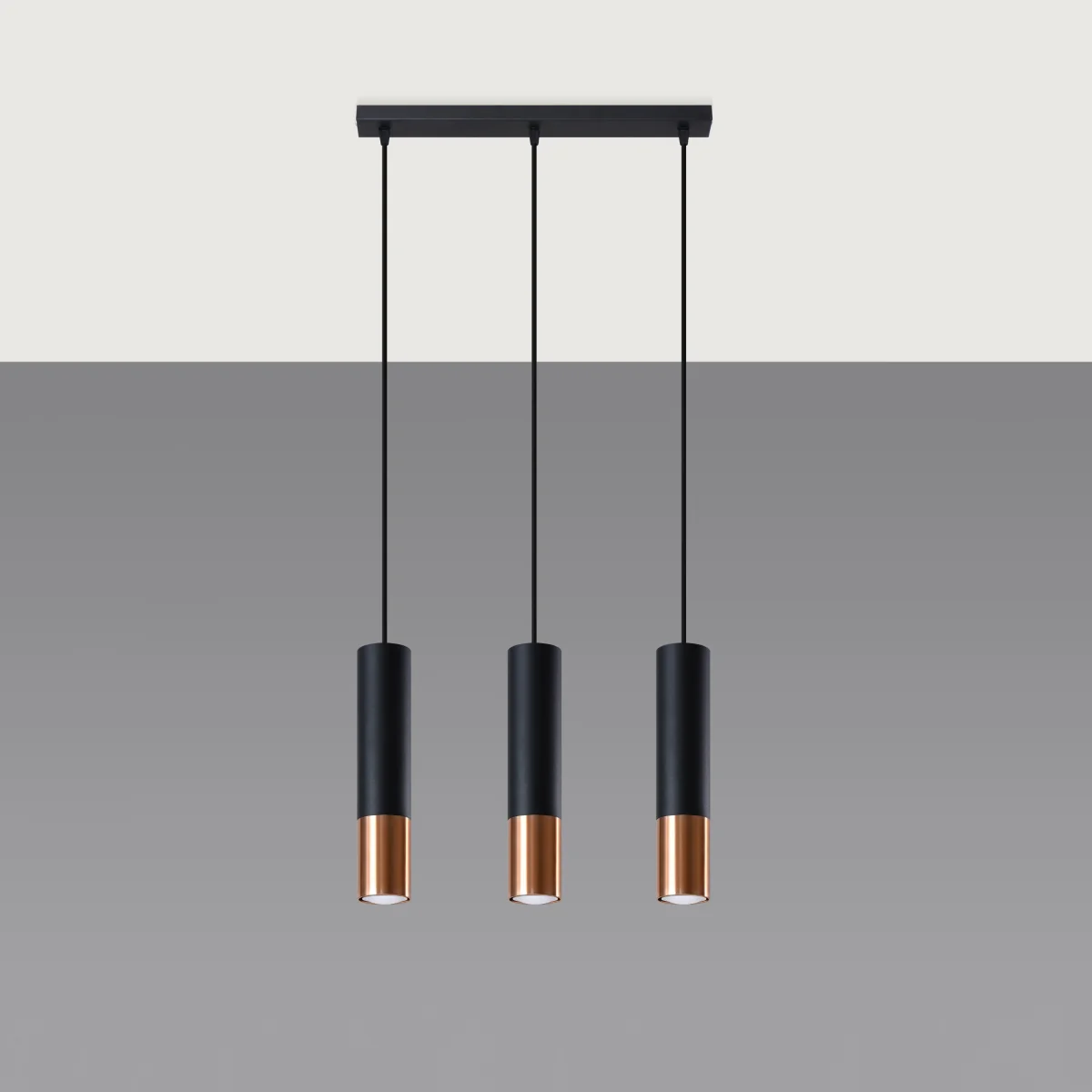 Lampa wisząca Loopez 3L czarny/miedź - Image 5