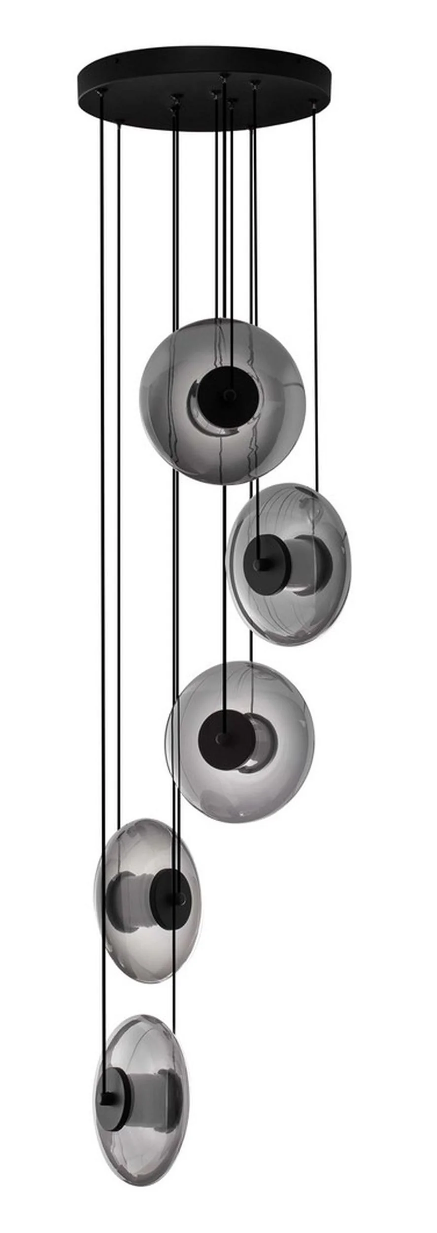 Lampa wisząca Lynoll LED x5 czarna
