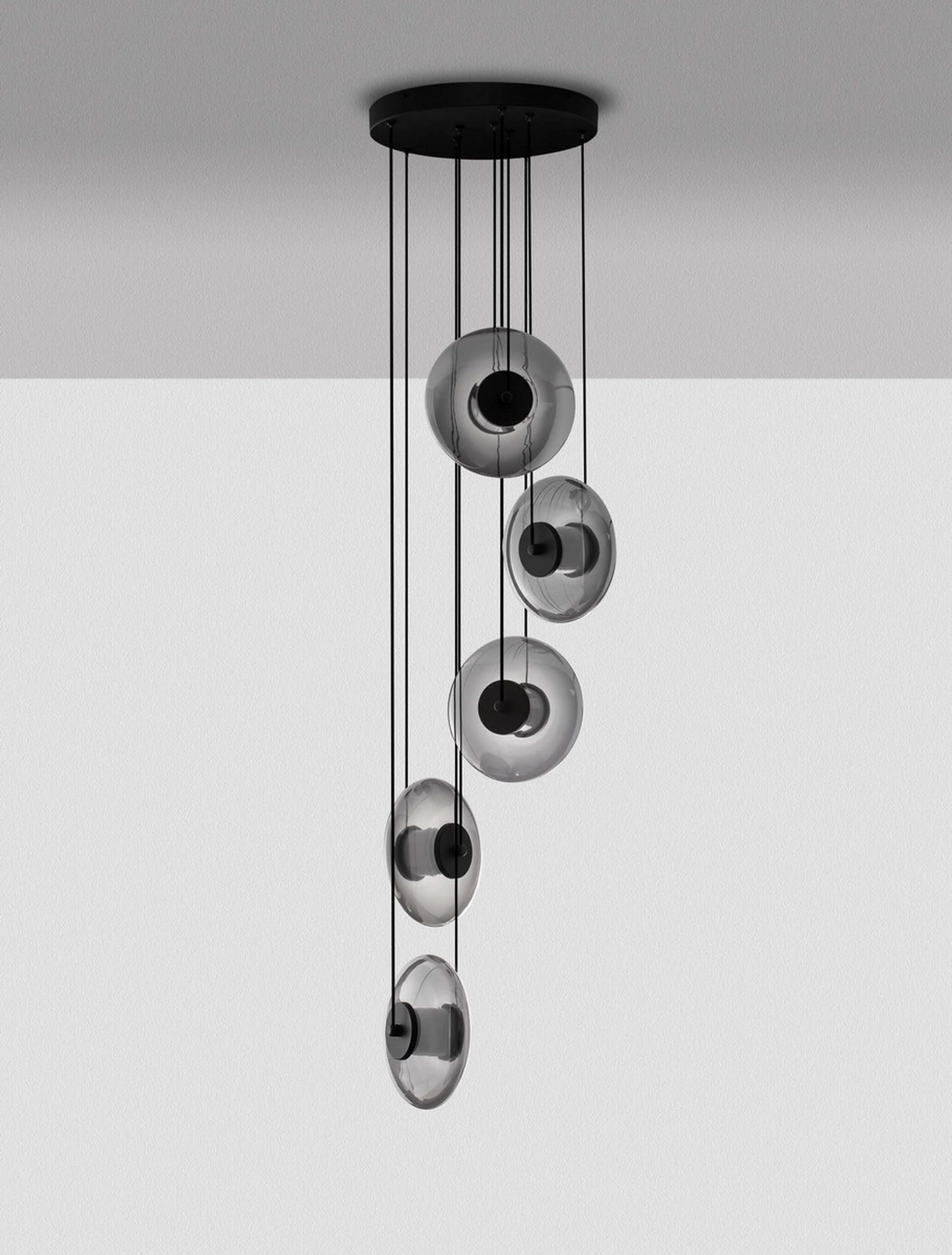 Lampa wisząca Lynoll LED x5 czarna - Image 3