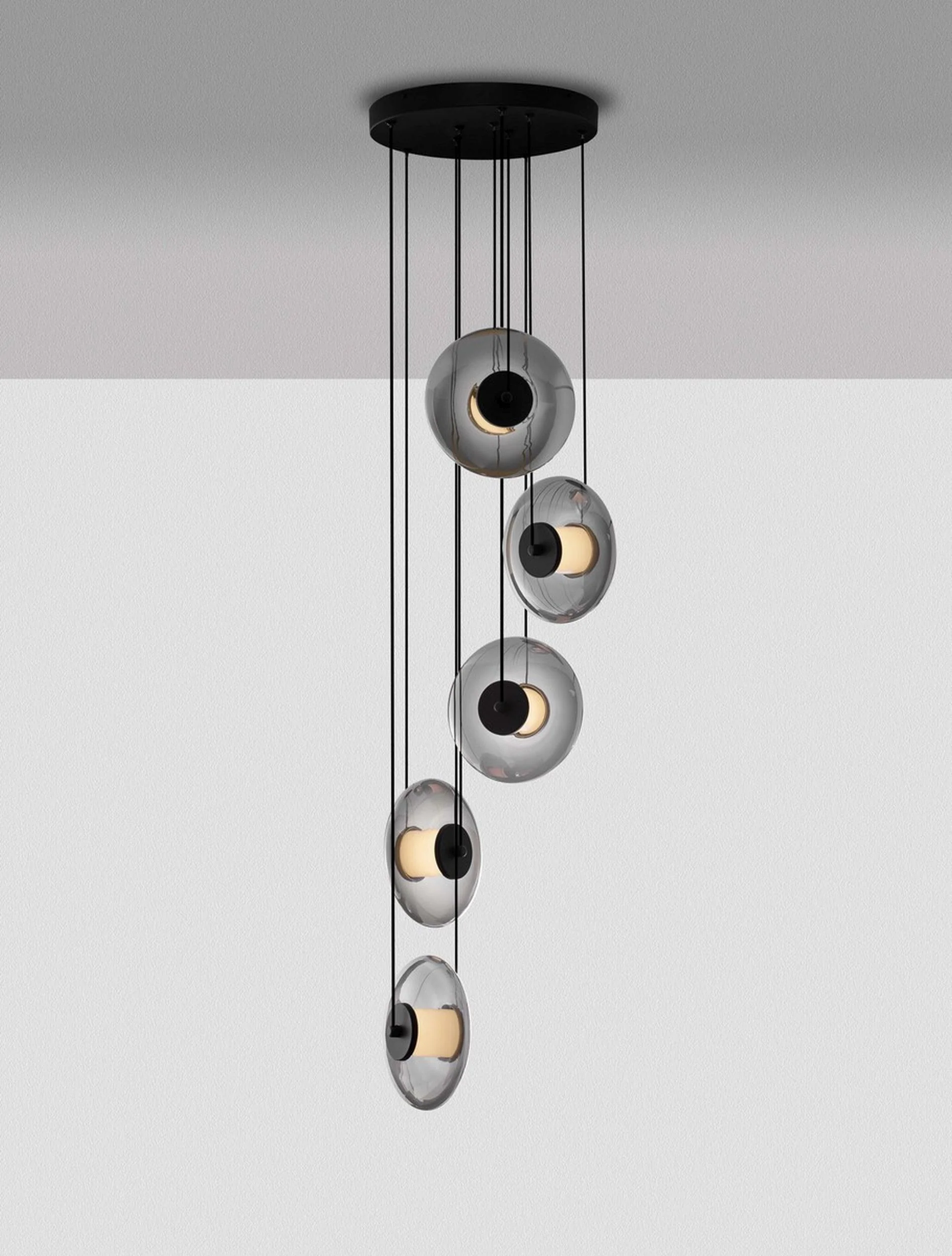 Lampa wisząca Lynoll LED x5 czarna - Image 4