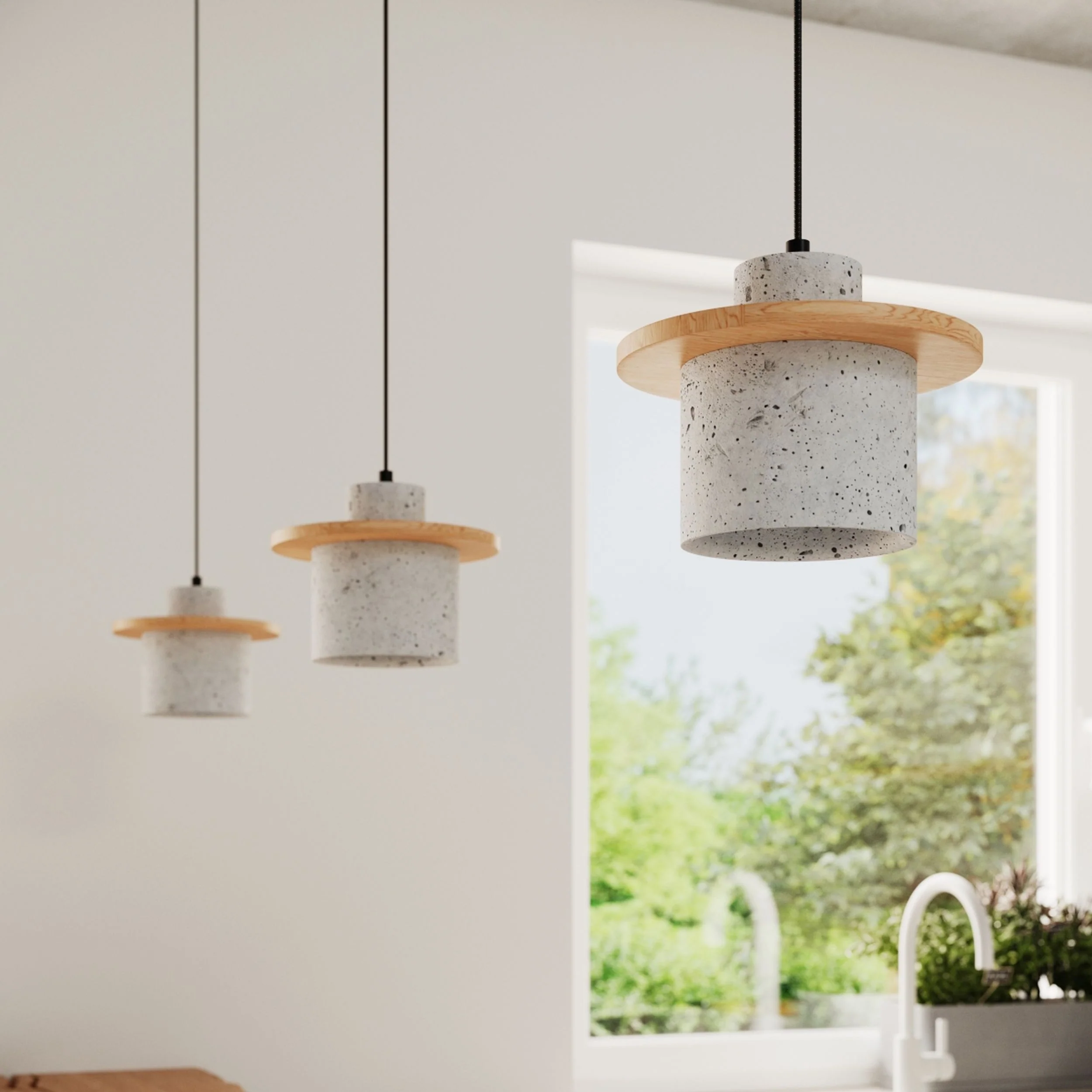 Lampa wisząca Mab beton - Image 2