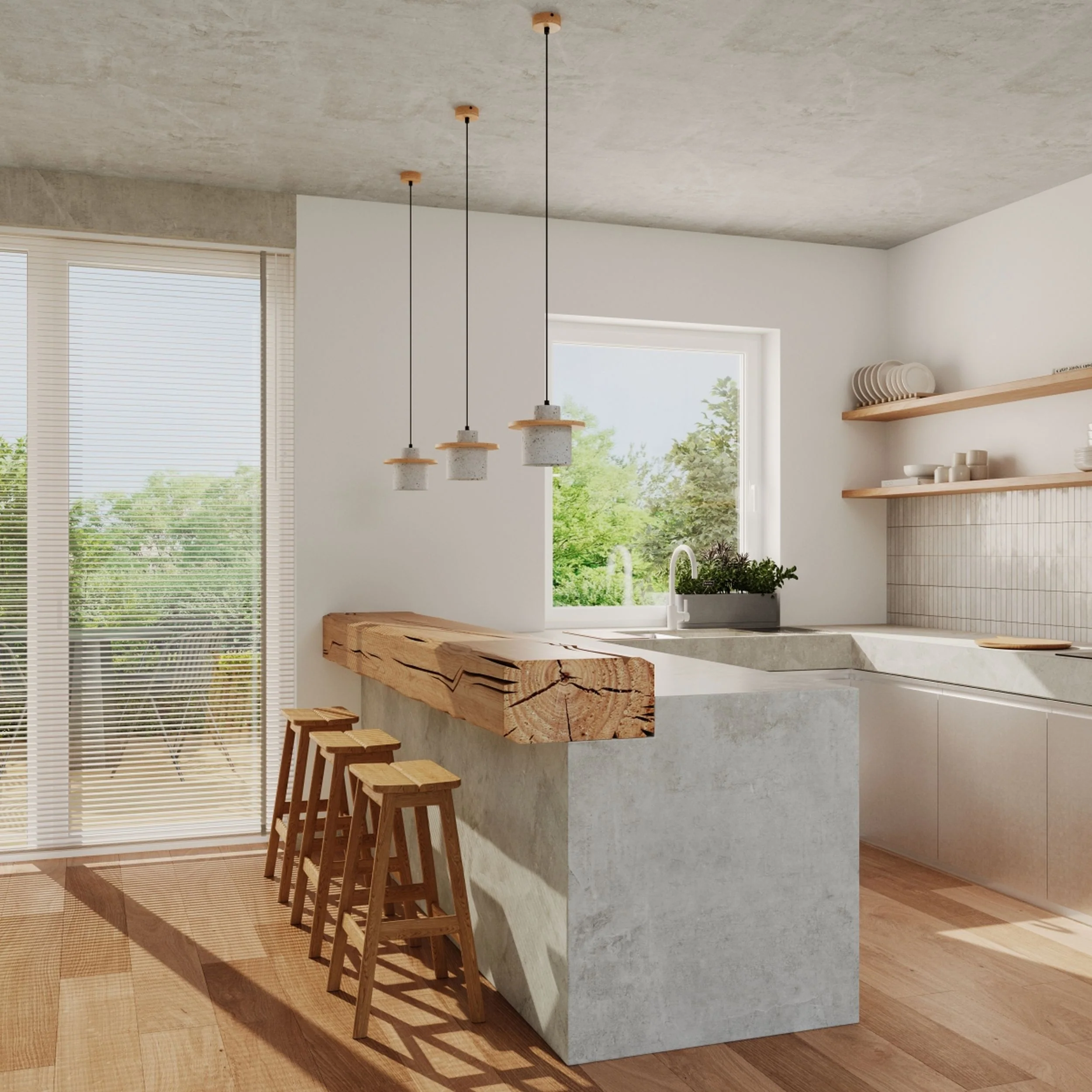 Lampa wisząca Mab beton - Image 3