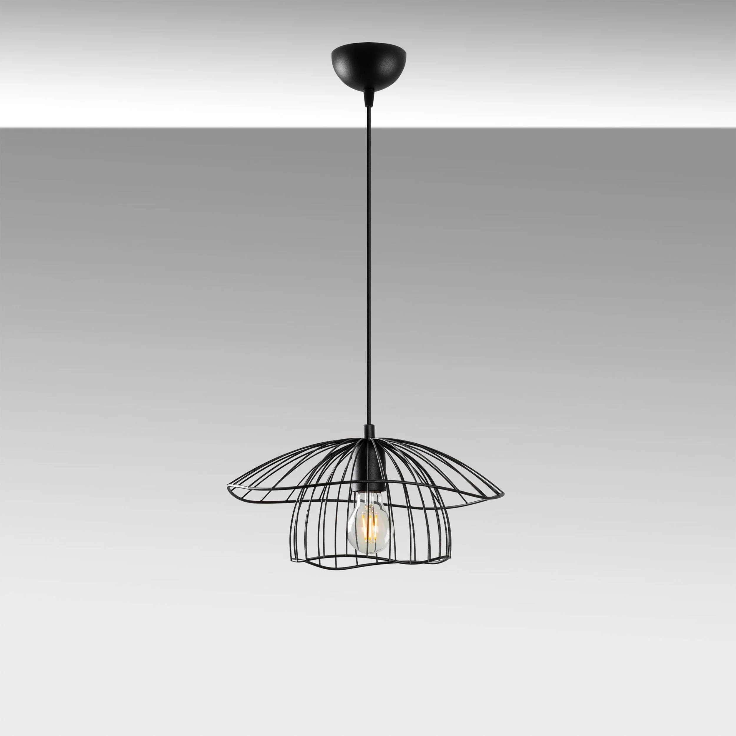 Lampa wisząca Mantar czarna - Image 6