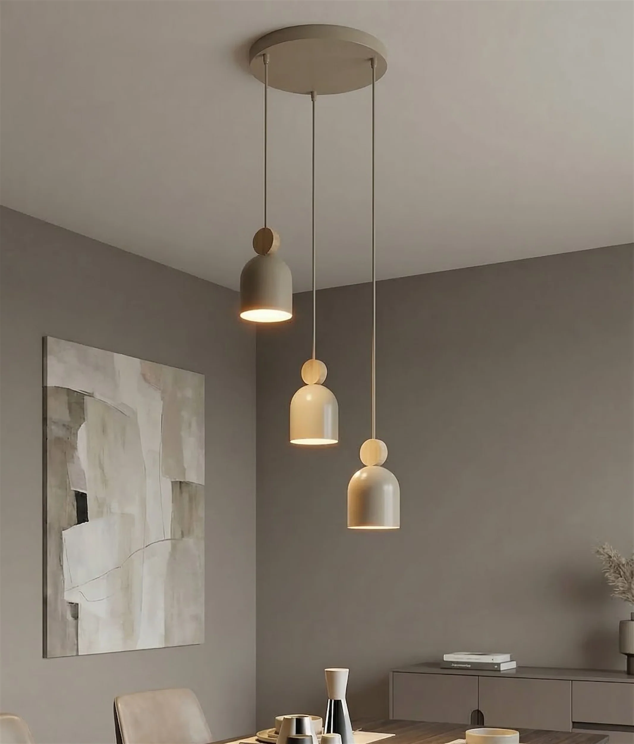 Lampa wisząca Mesi Premium x3 mokka - Image 3