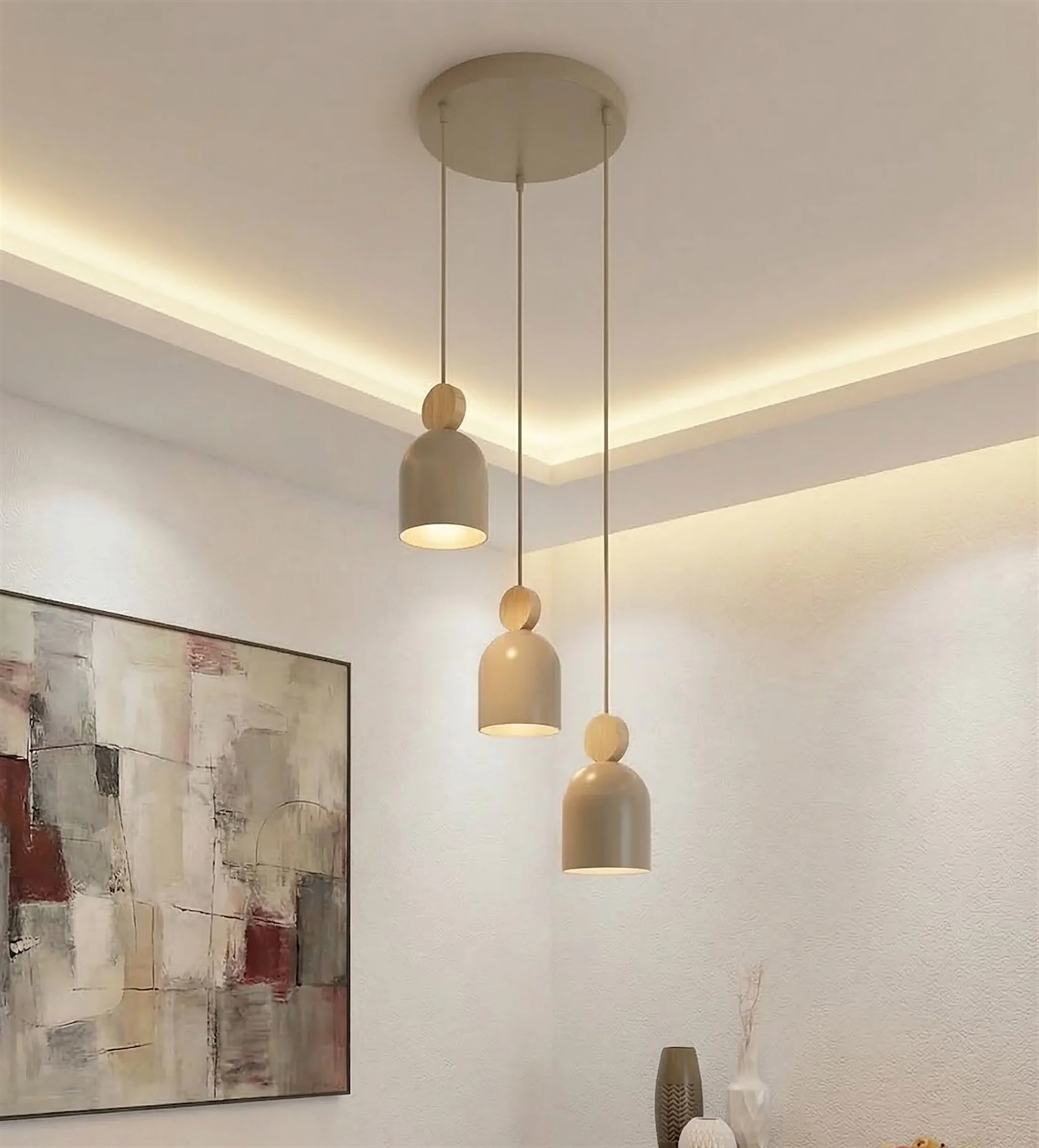 Lampa wisząca Mesi Premium x3 mokka - Image 5