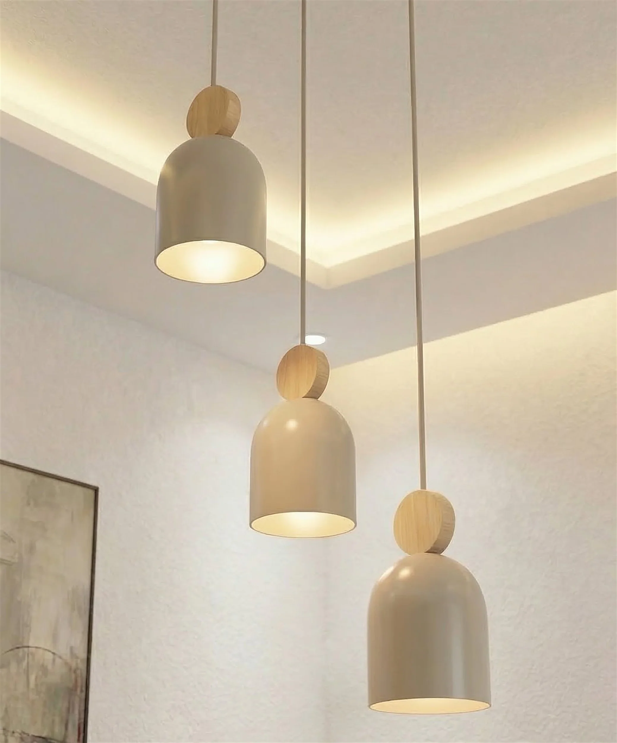 Lampa wisząca Mesi Premium x3 mokka - Image 6