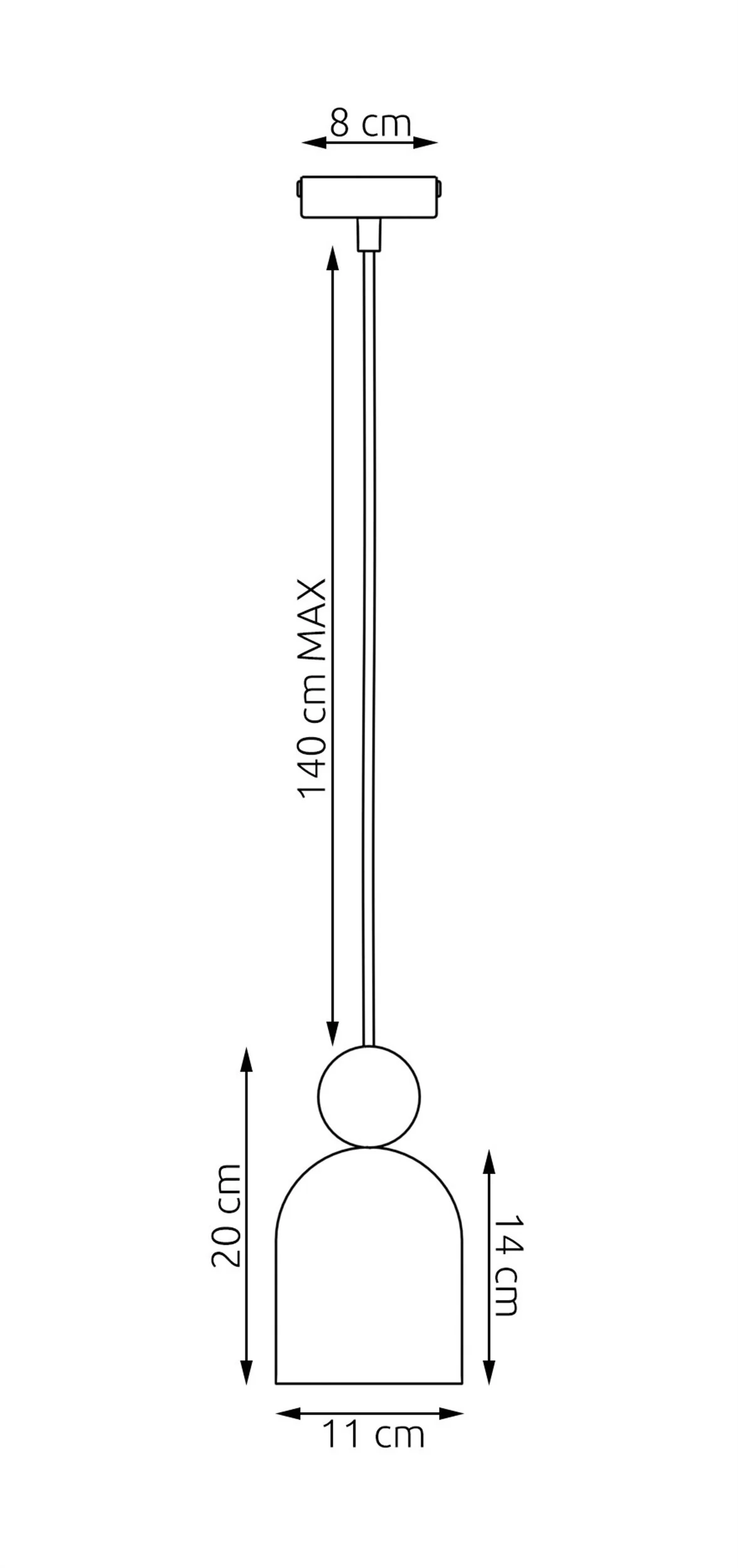 Lampa wisząca Mesi x1 mokka - Image 6