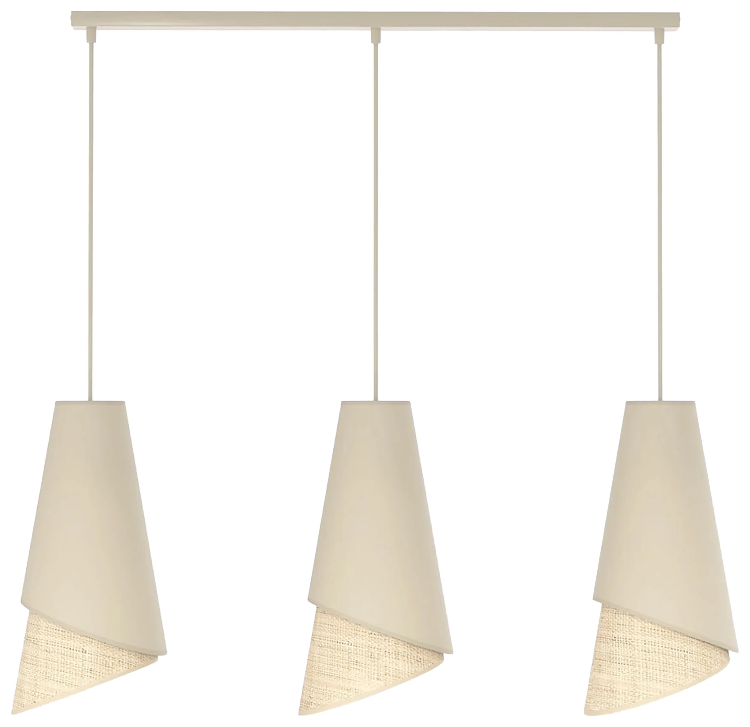 Lampa wisząca Moda x3 rattan