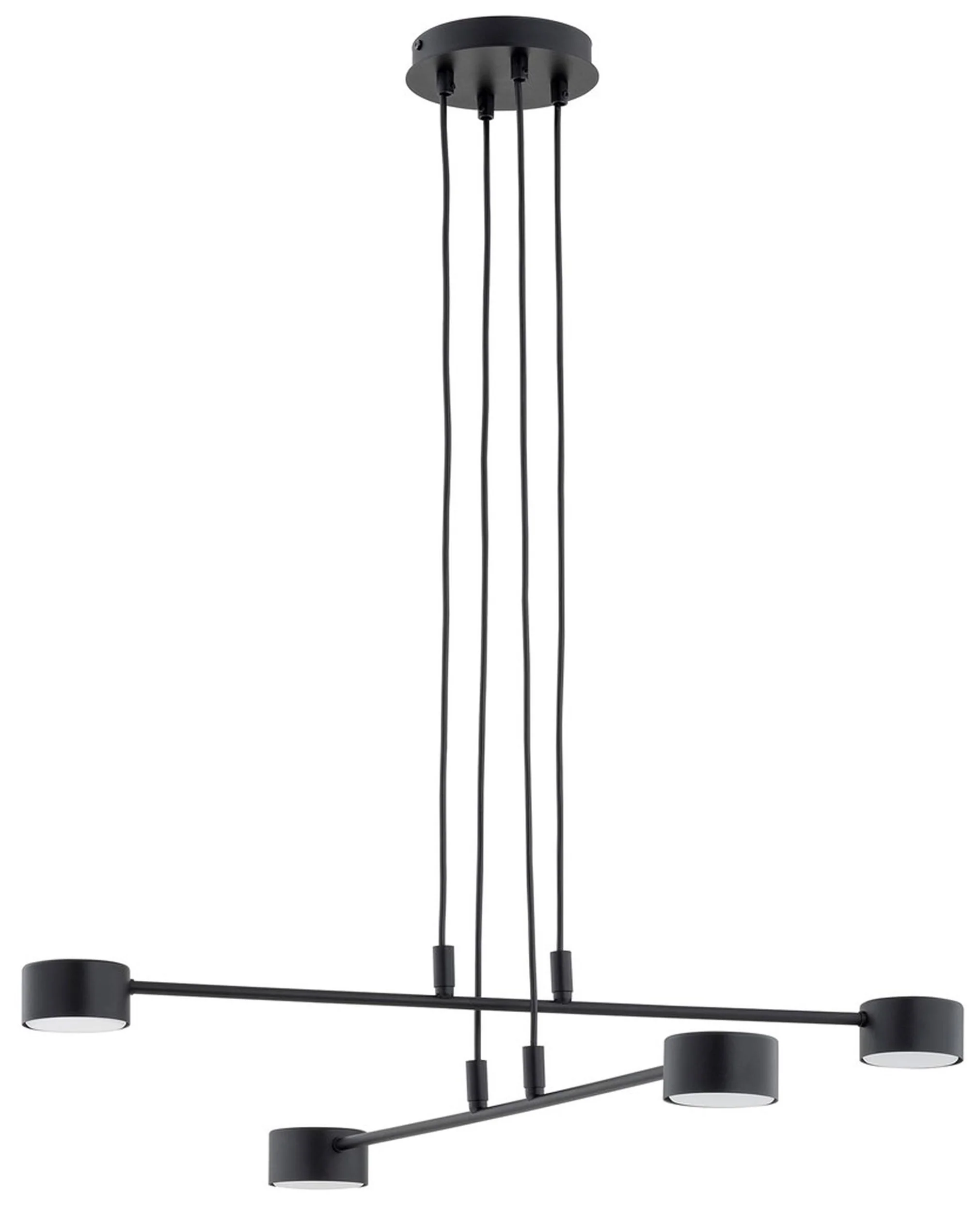 Lampa wisząca Moddus czarna x4