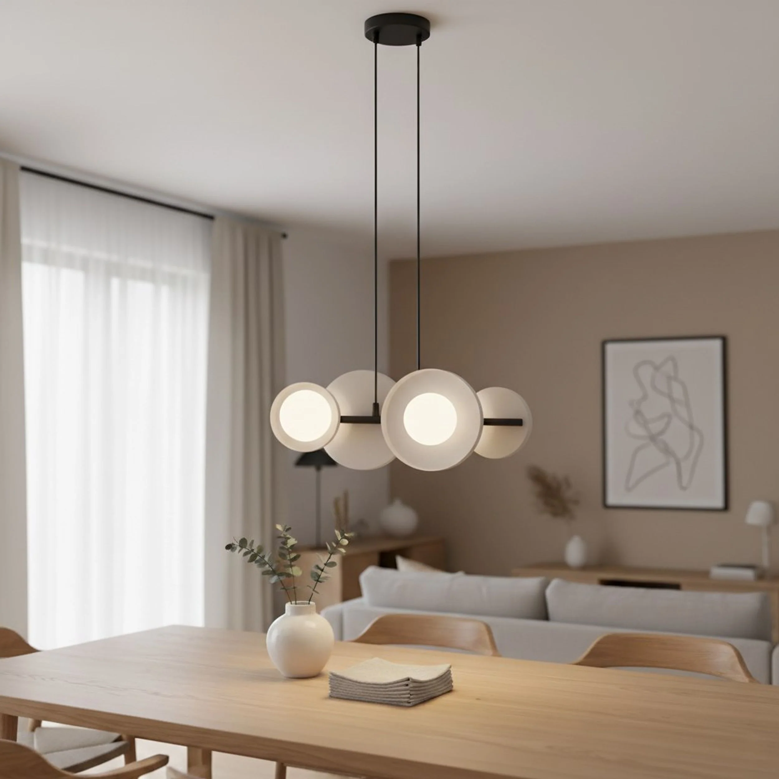Lampa wisząca Model x4 ciepły szary - Image 2