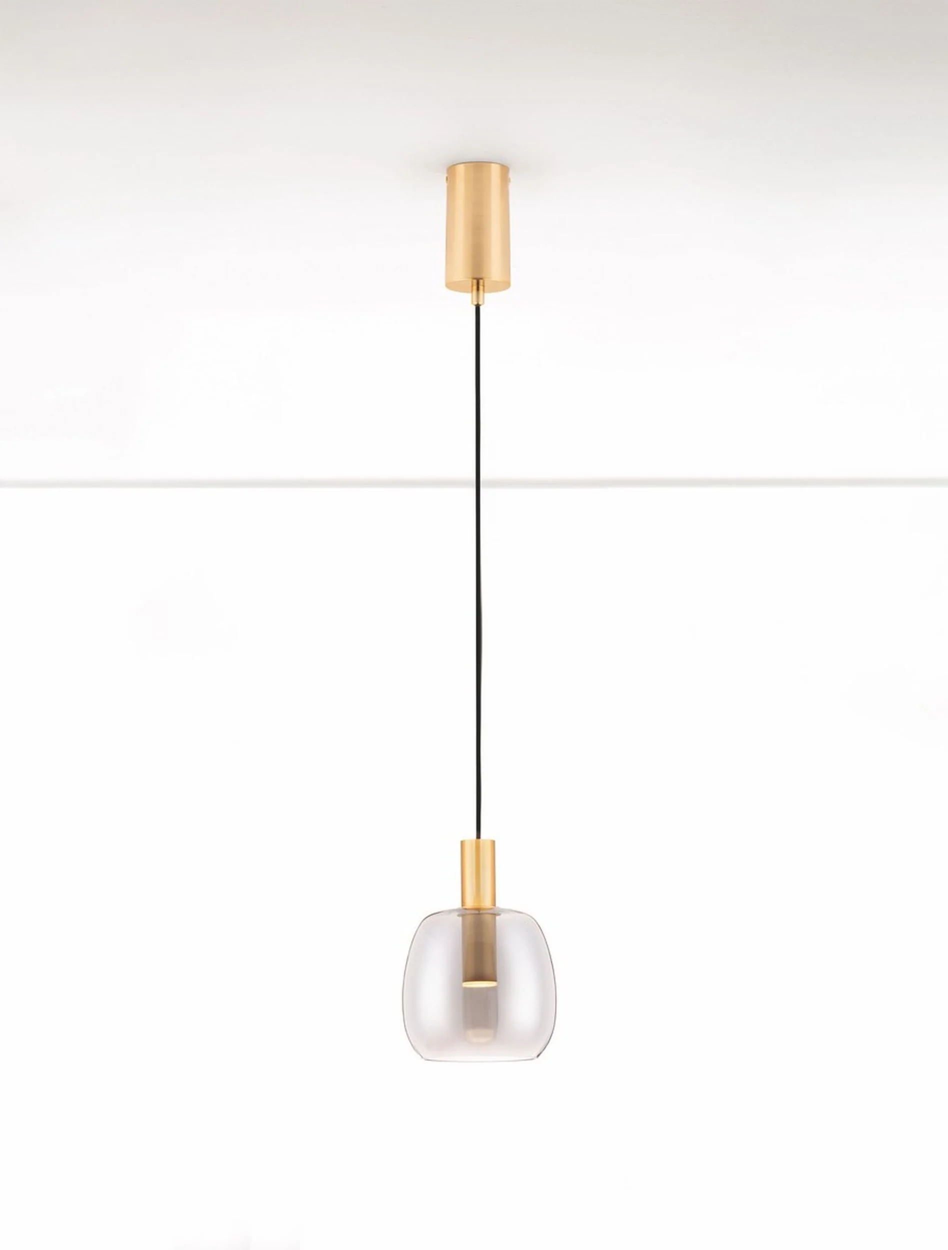 Lampa wisząca Morifia I LED szaro-złota - Image 4