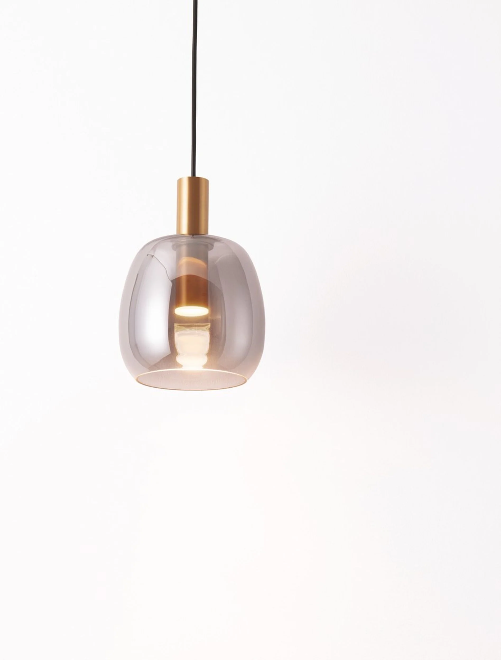 Lampa wisząca Morifia I LED szaro-złota - Image 5