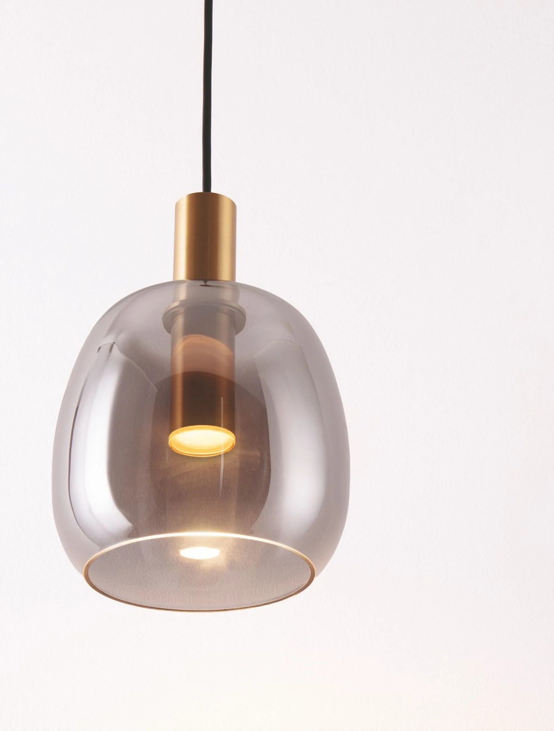 Lampa wisząca Morifia I LED szaro-złota - Image 7