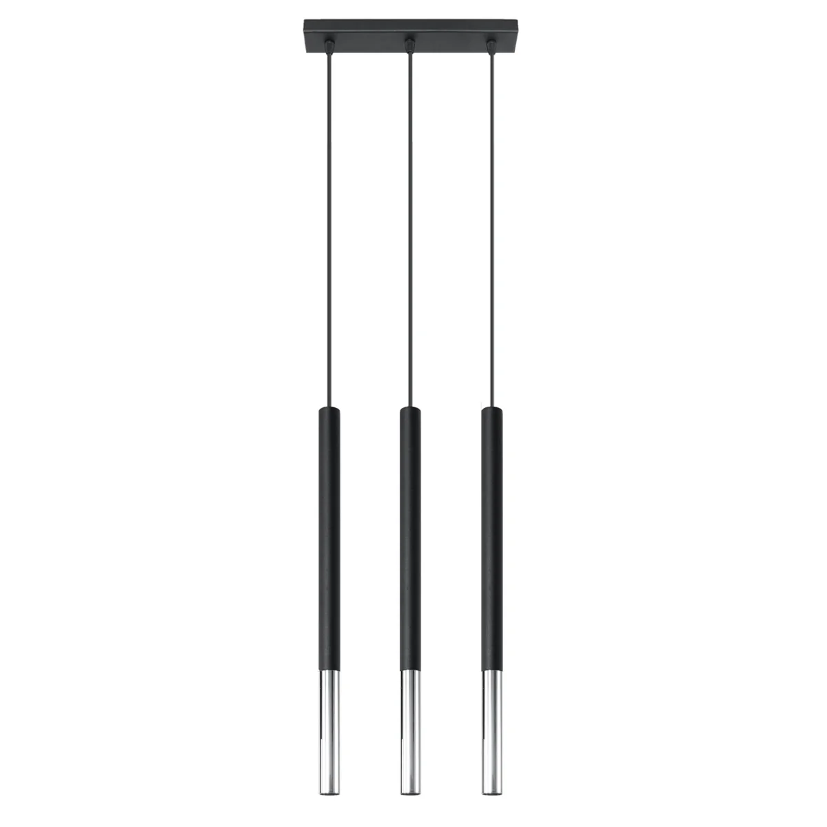 Lampa wisząca Mozaica 3L czarny/chrom