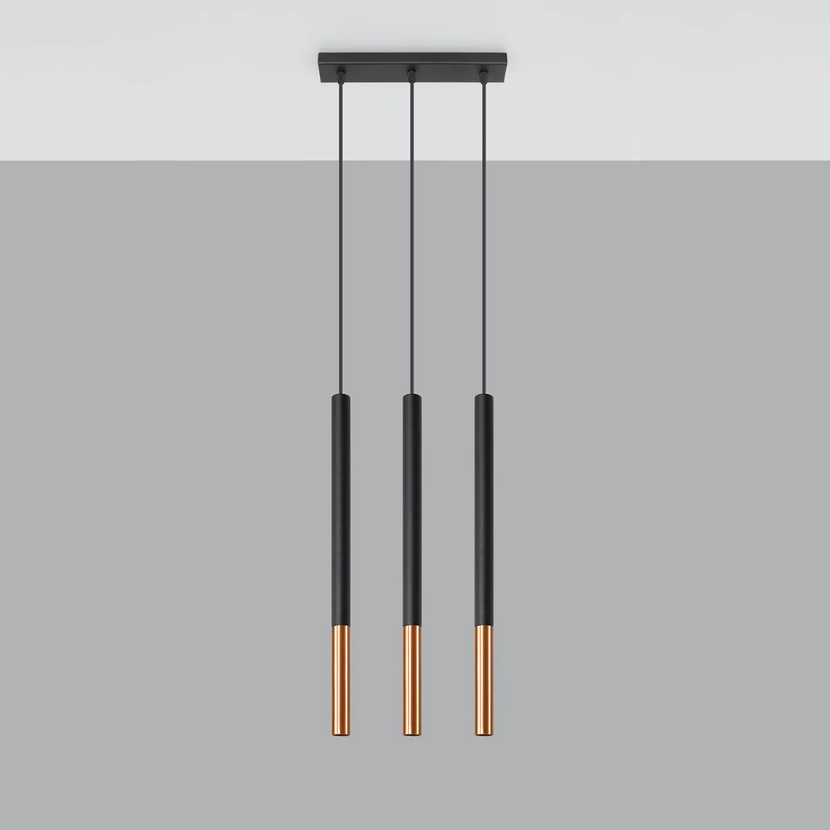 Lampa wisząca Mozaica 3L czarny/miedź - Image 2