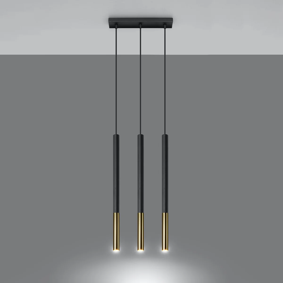 Lampa wisząca Mozaica 3L czarny/złoto - Image 5