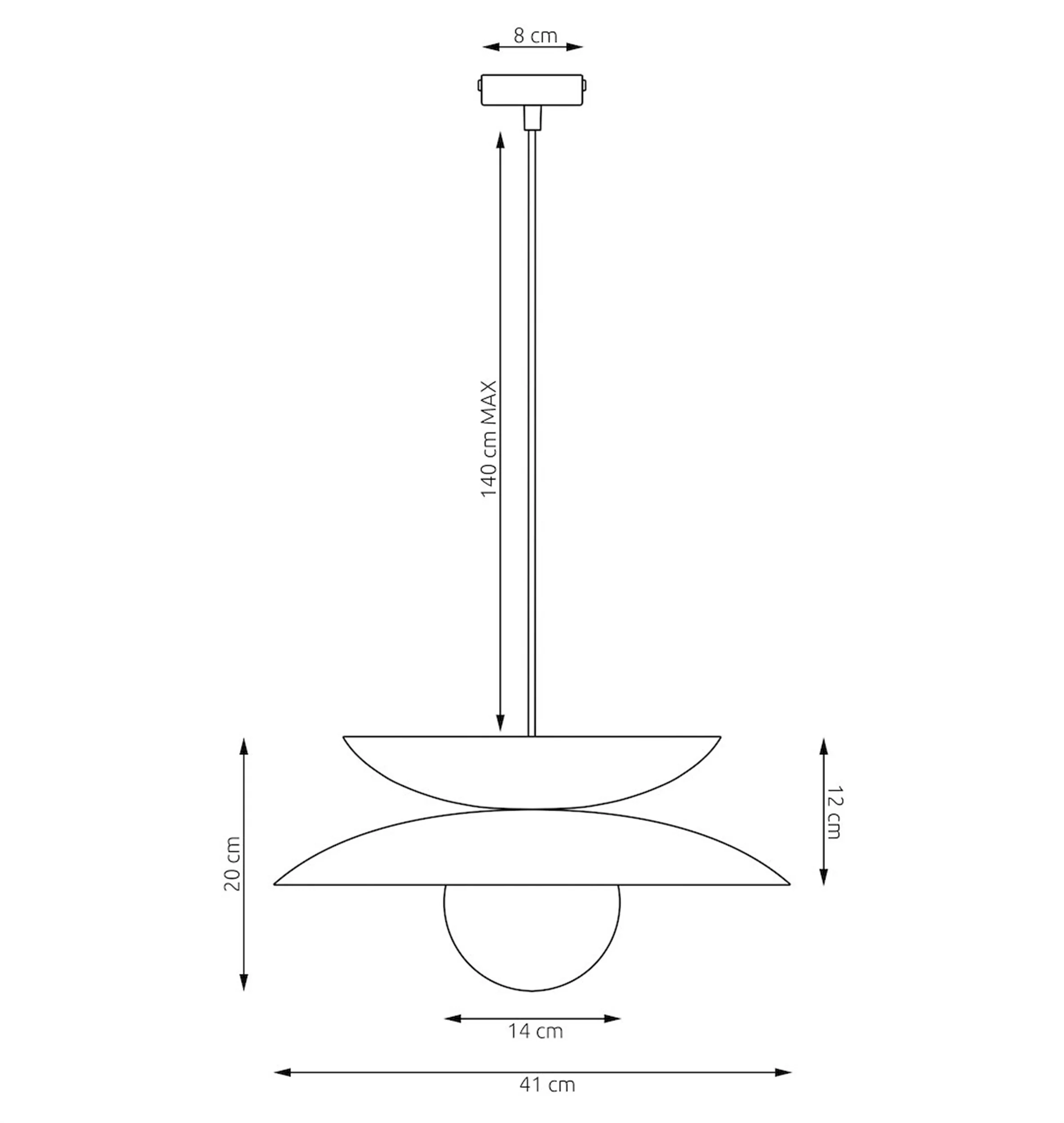 Lampa wisząca Nagoya czerń/burgund - Image 7