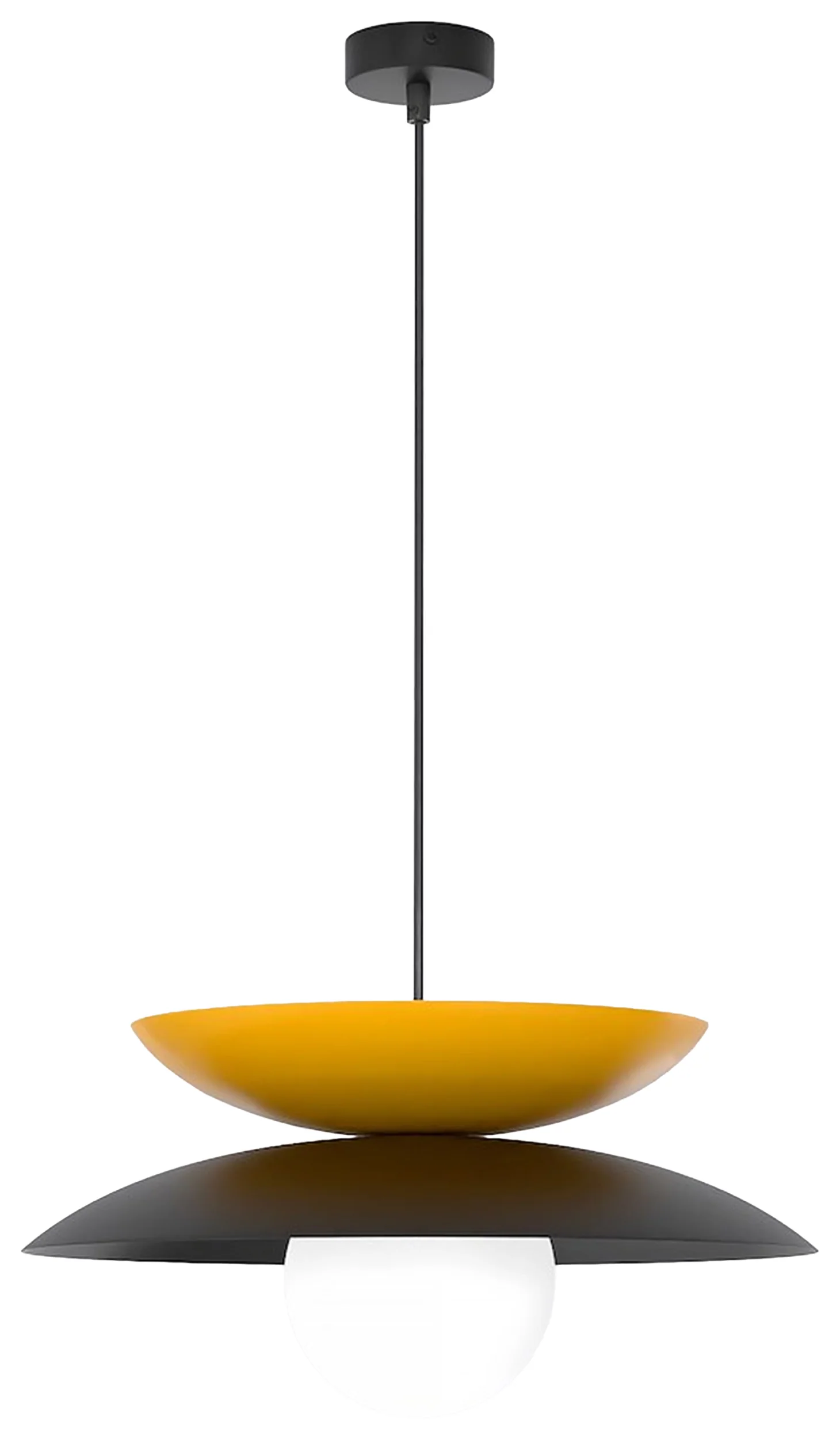 Lampa wisząca Nagoya czerń/pomarańcz