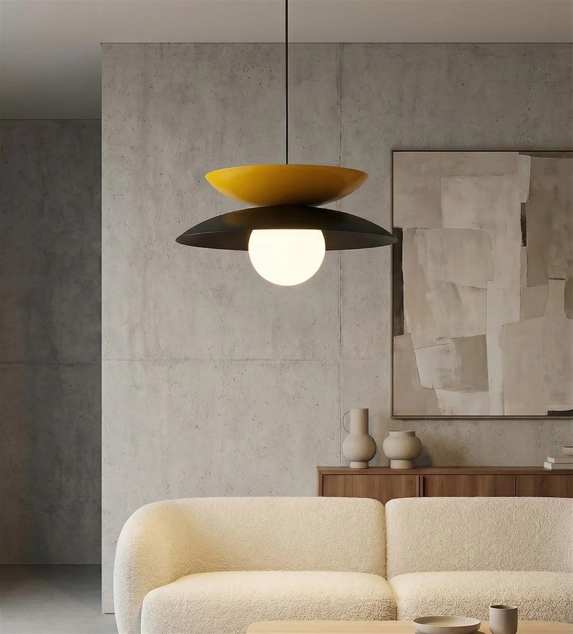 Lampa wisząca Nagoya czerń/pomarańcz - Image 4